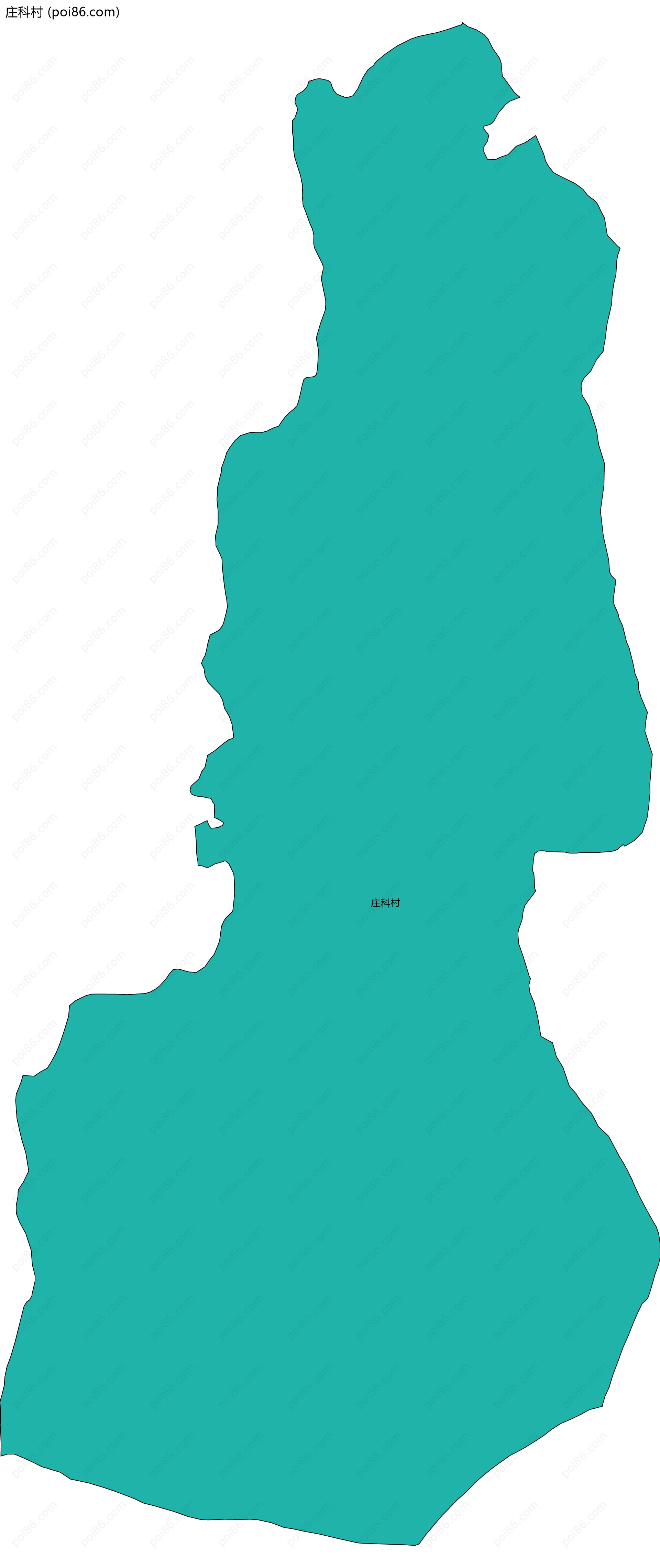 庄科村边界地图