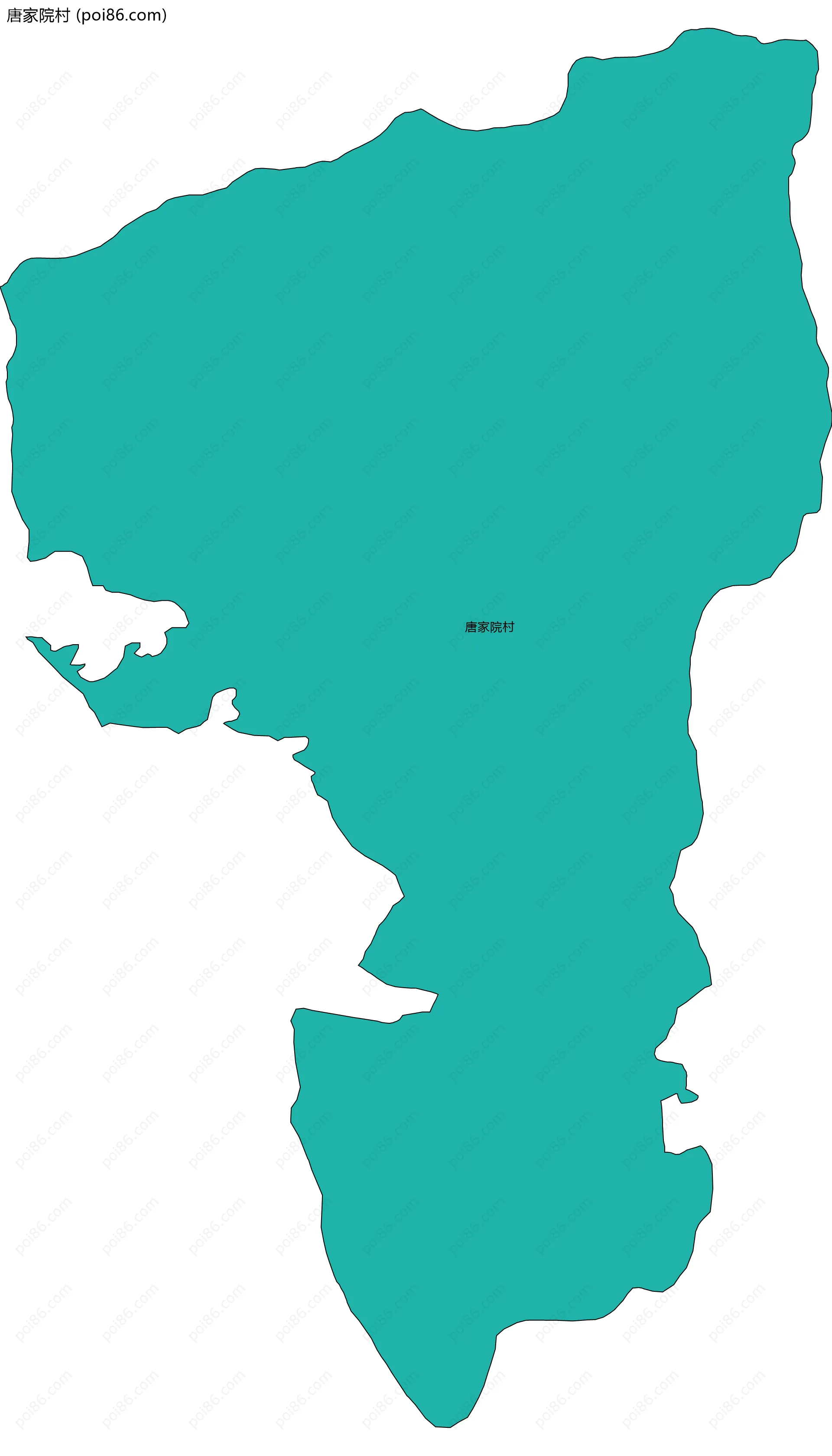 唐家院村边界地图