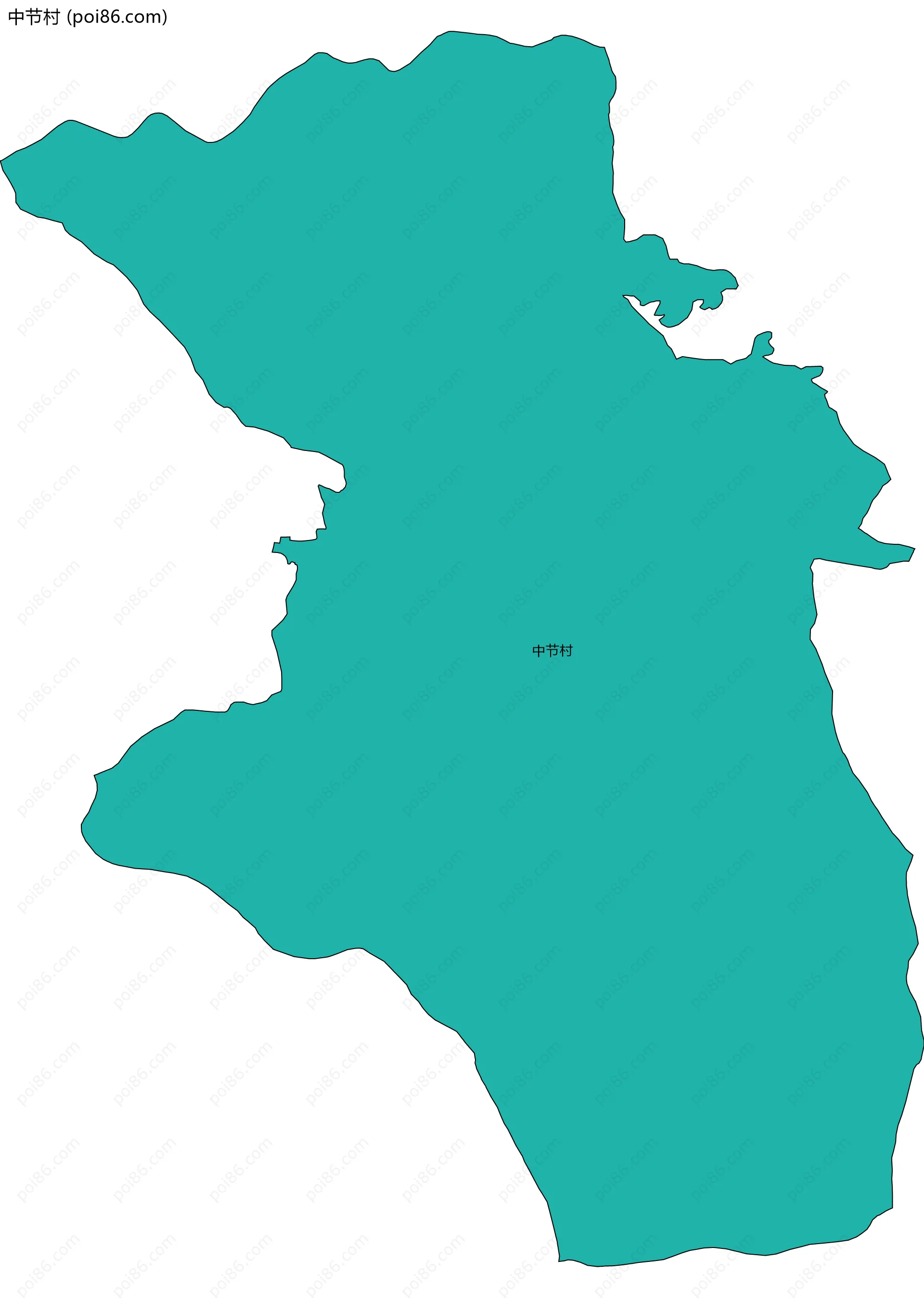 中节村边界地图