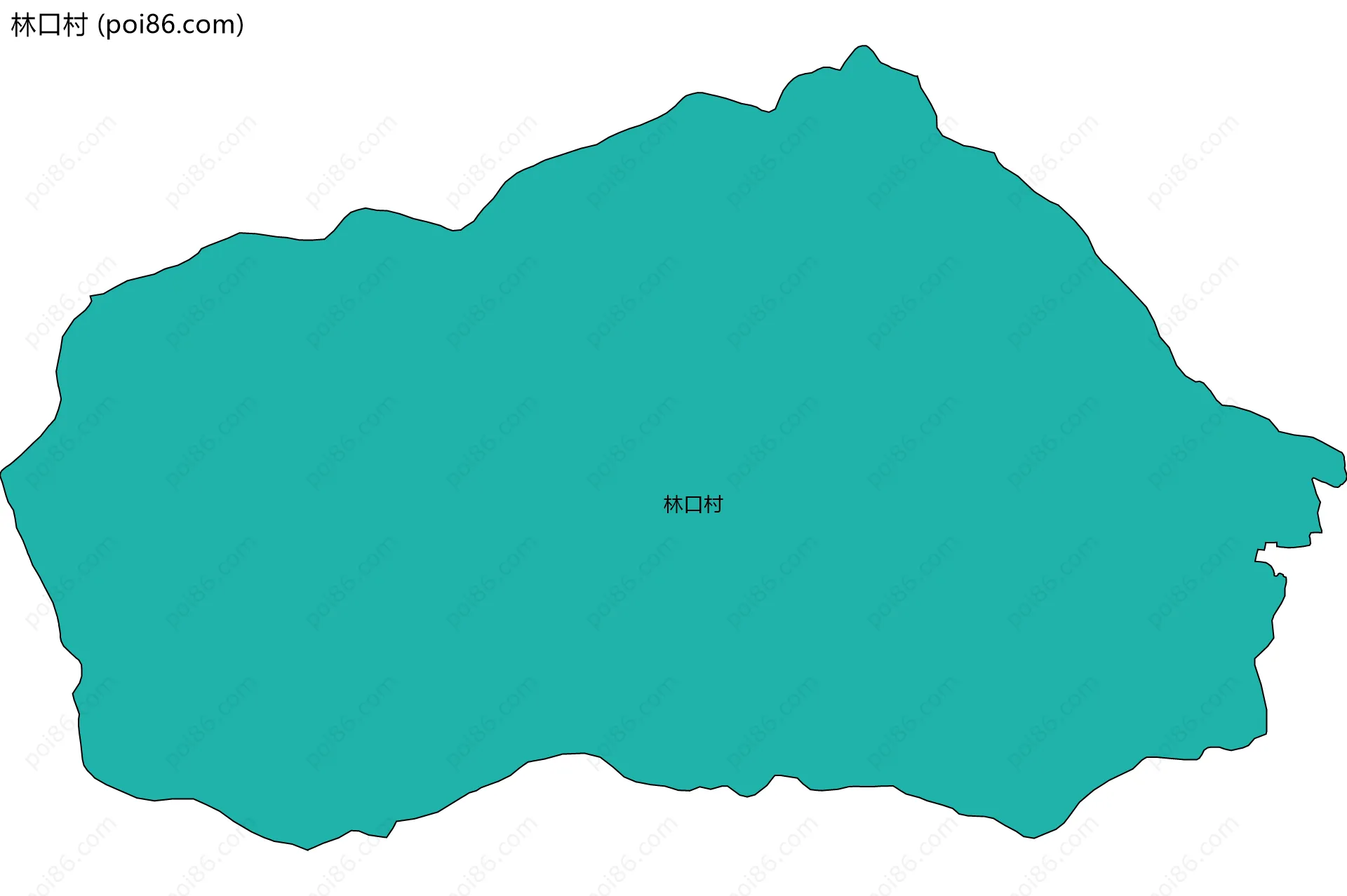 林口村边界地图