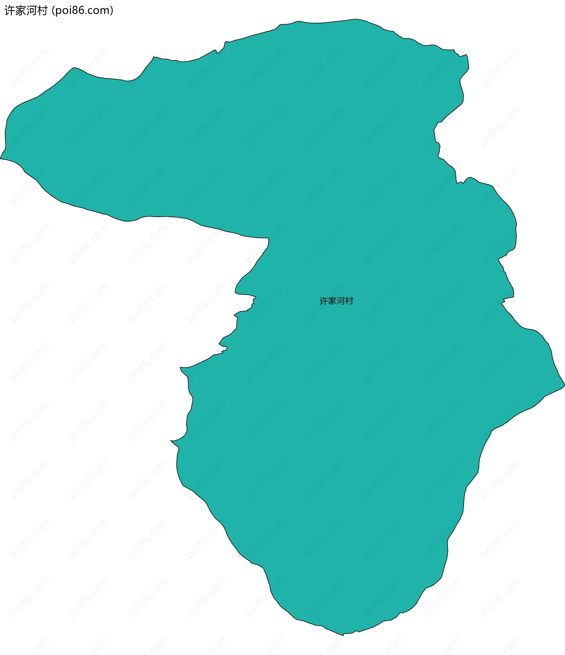 许家河村边界地图