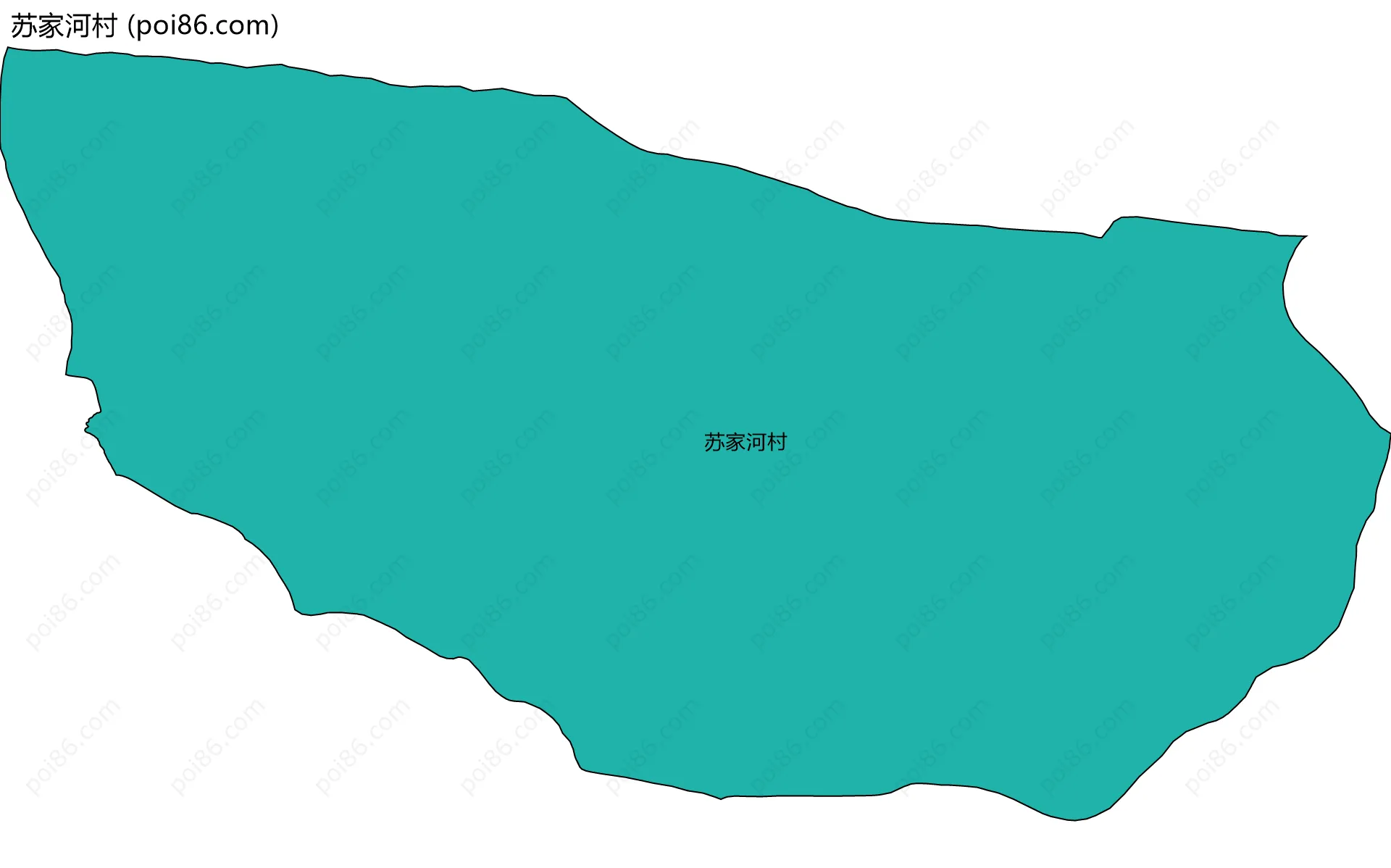 苏家河村边界地图