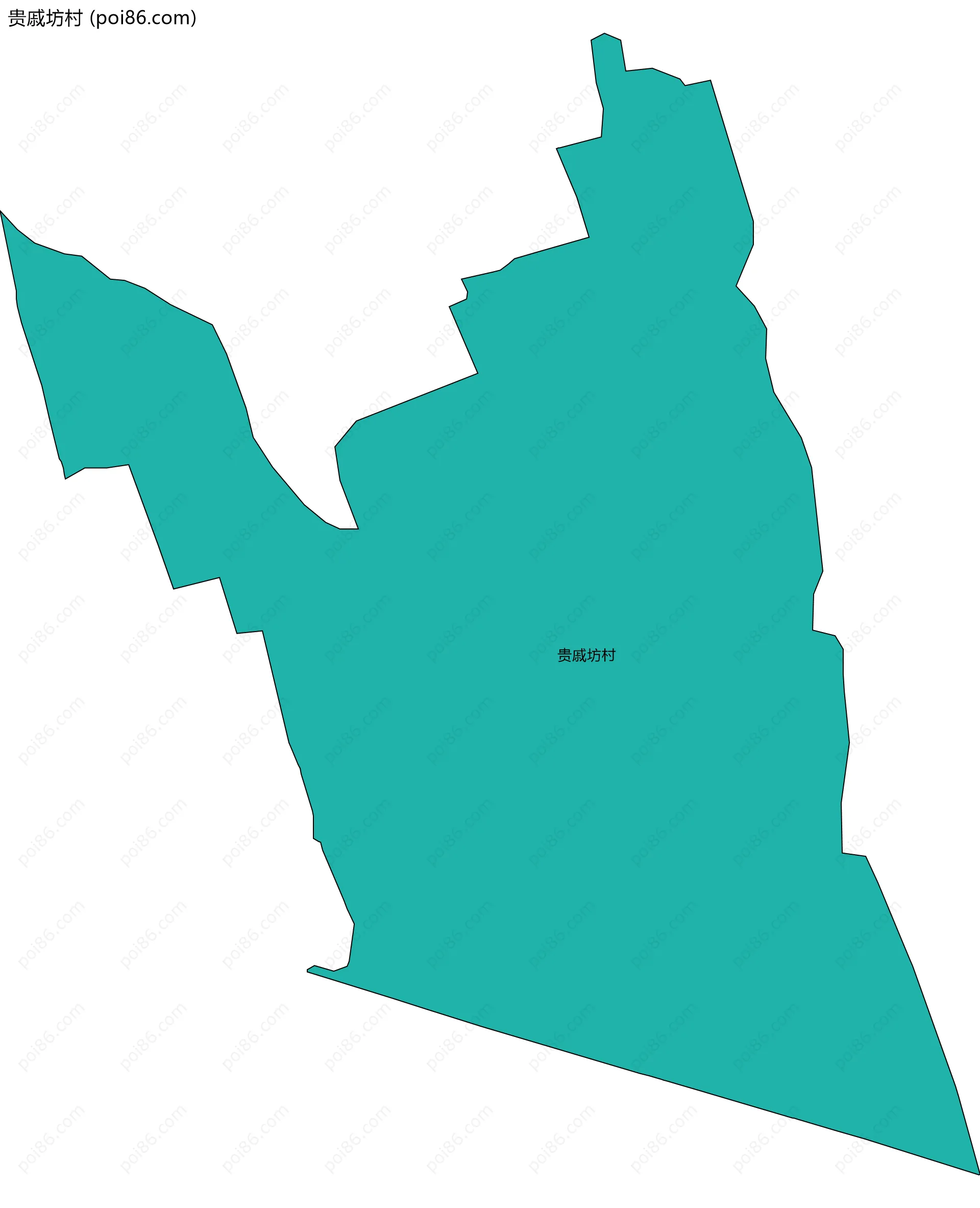 贵戚坊村边界地图