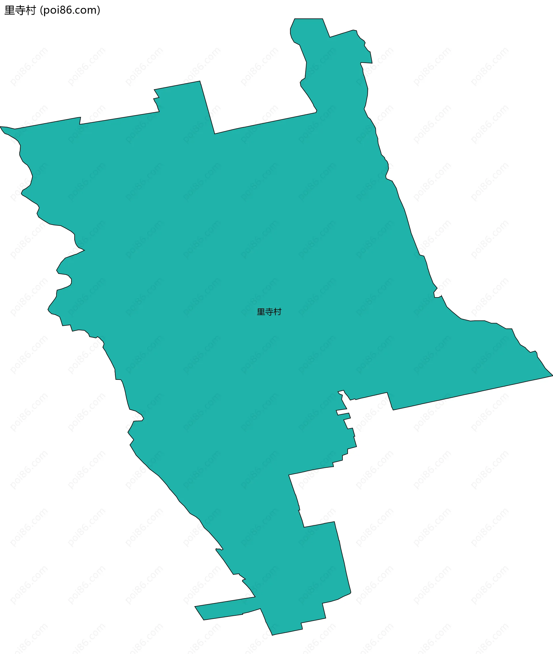 里寺村边界地图