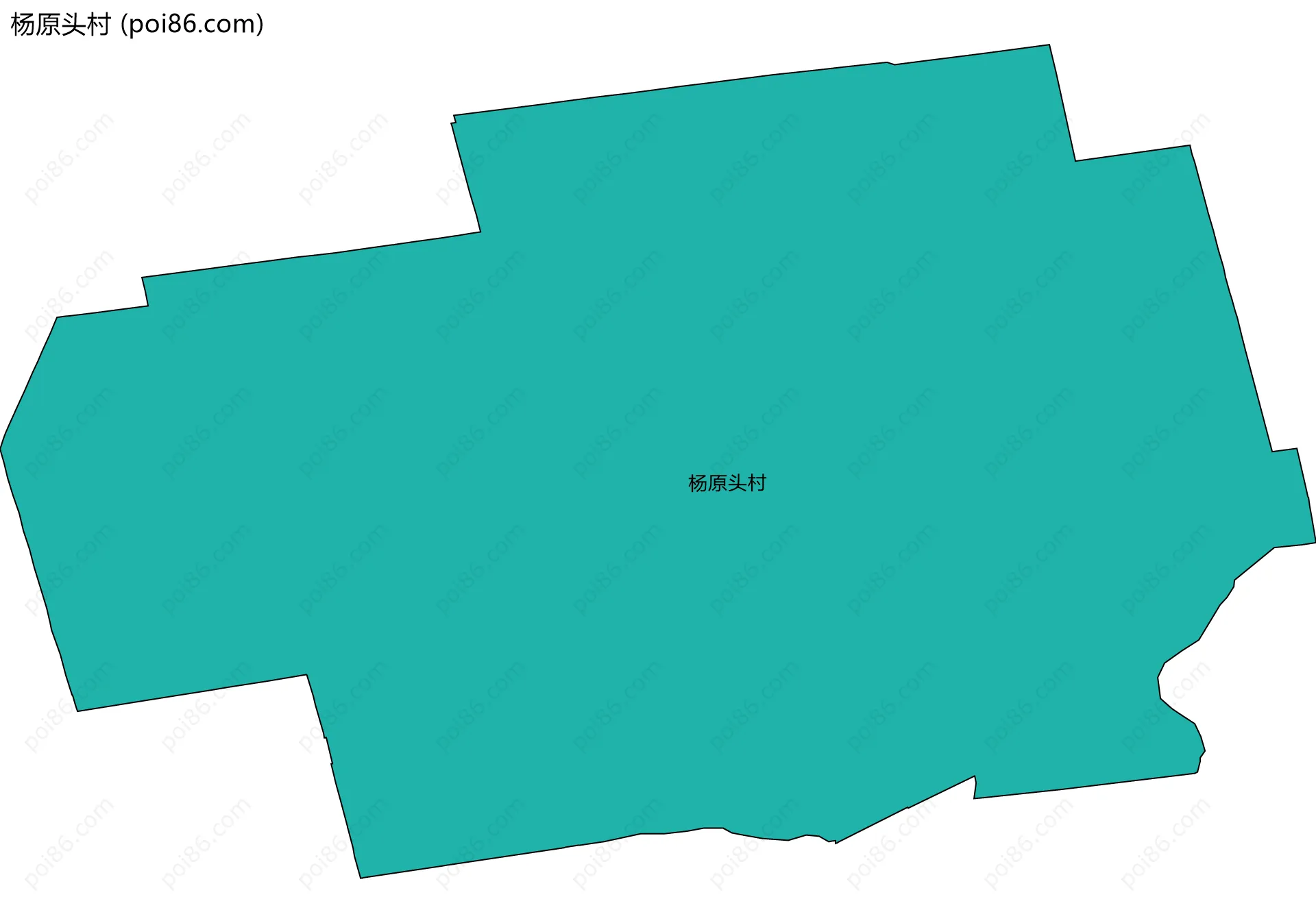 杨原头村边界地图