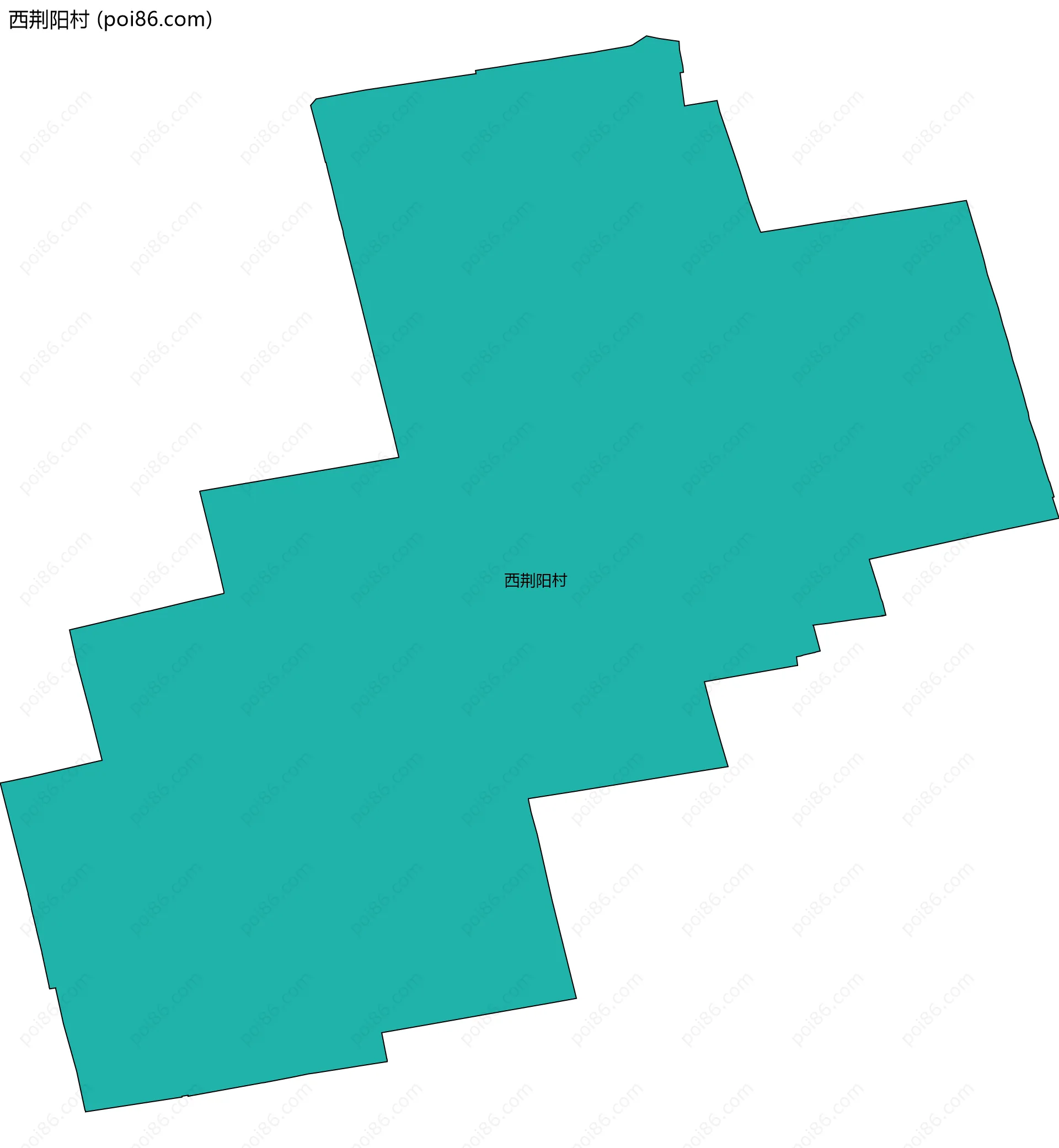 西荆阳村边界地图