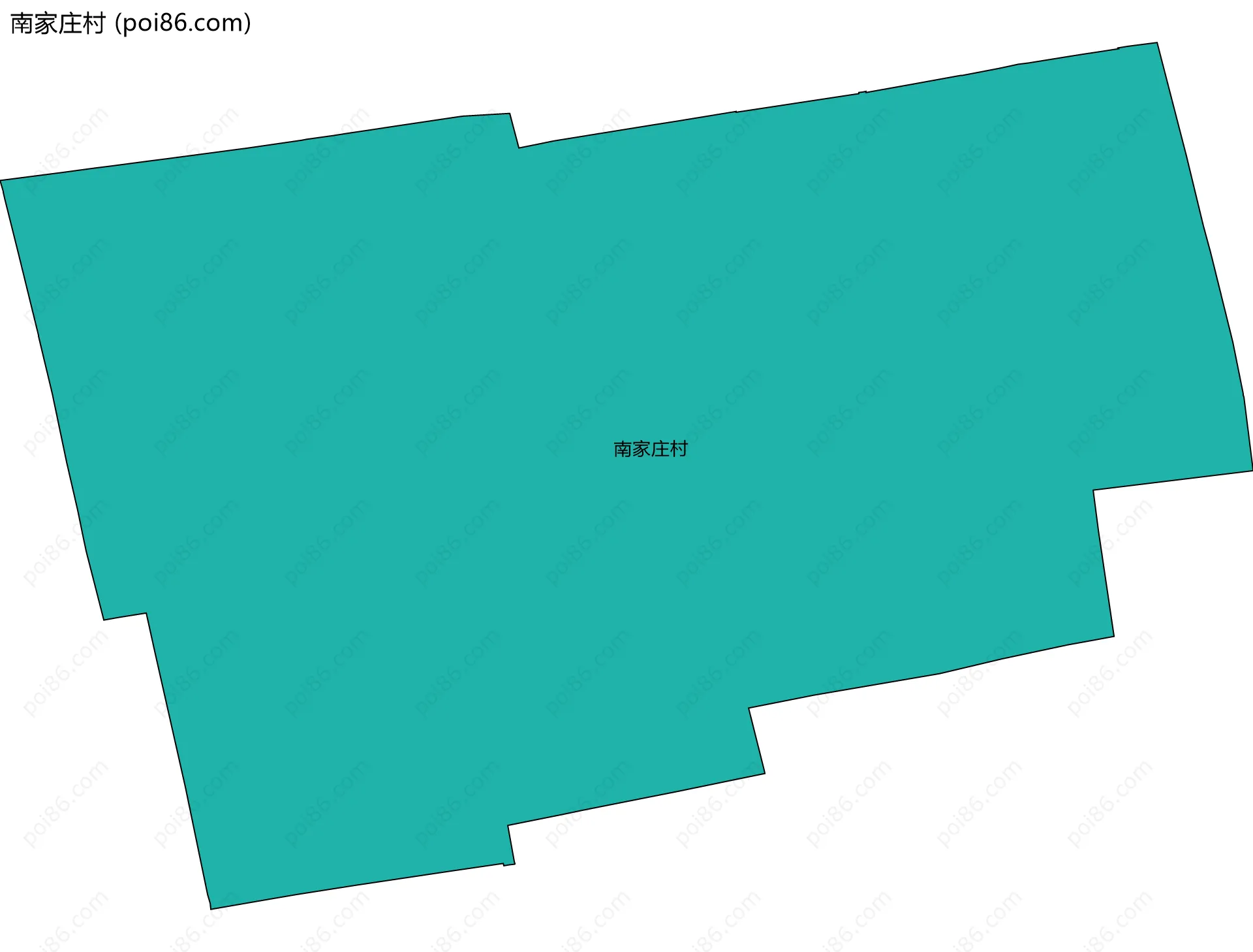 南家庄村边界地图