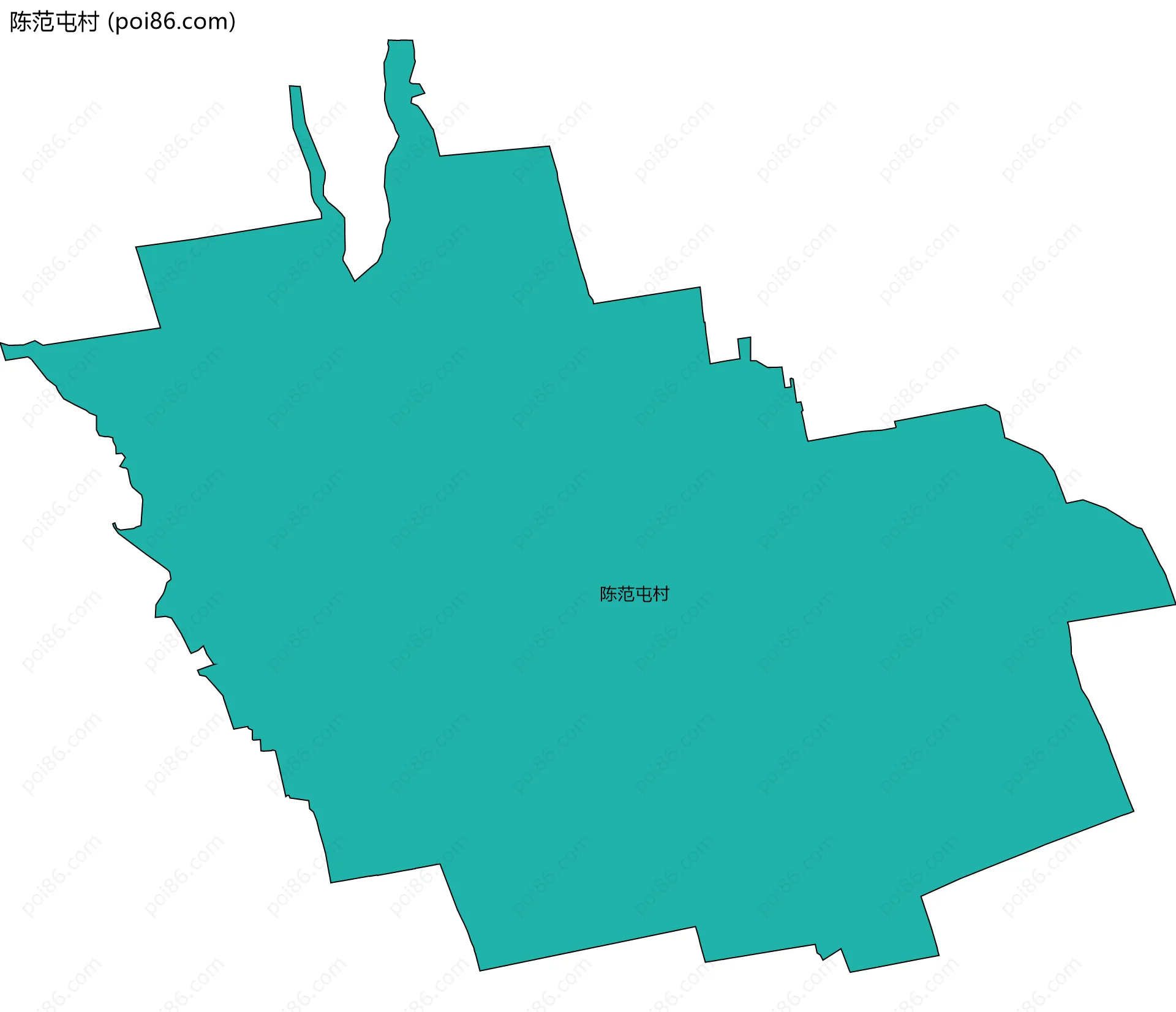 陈范屯村边界地图