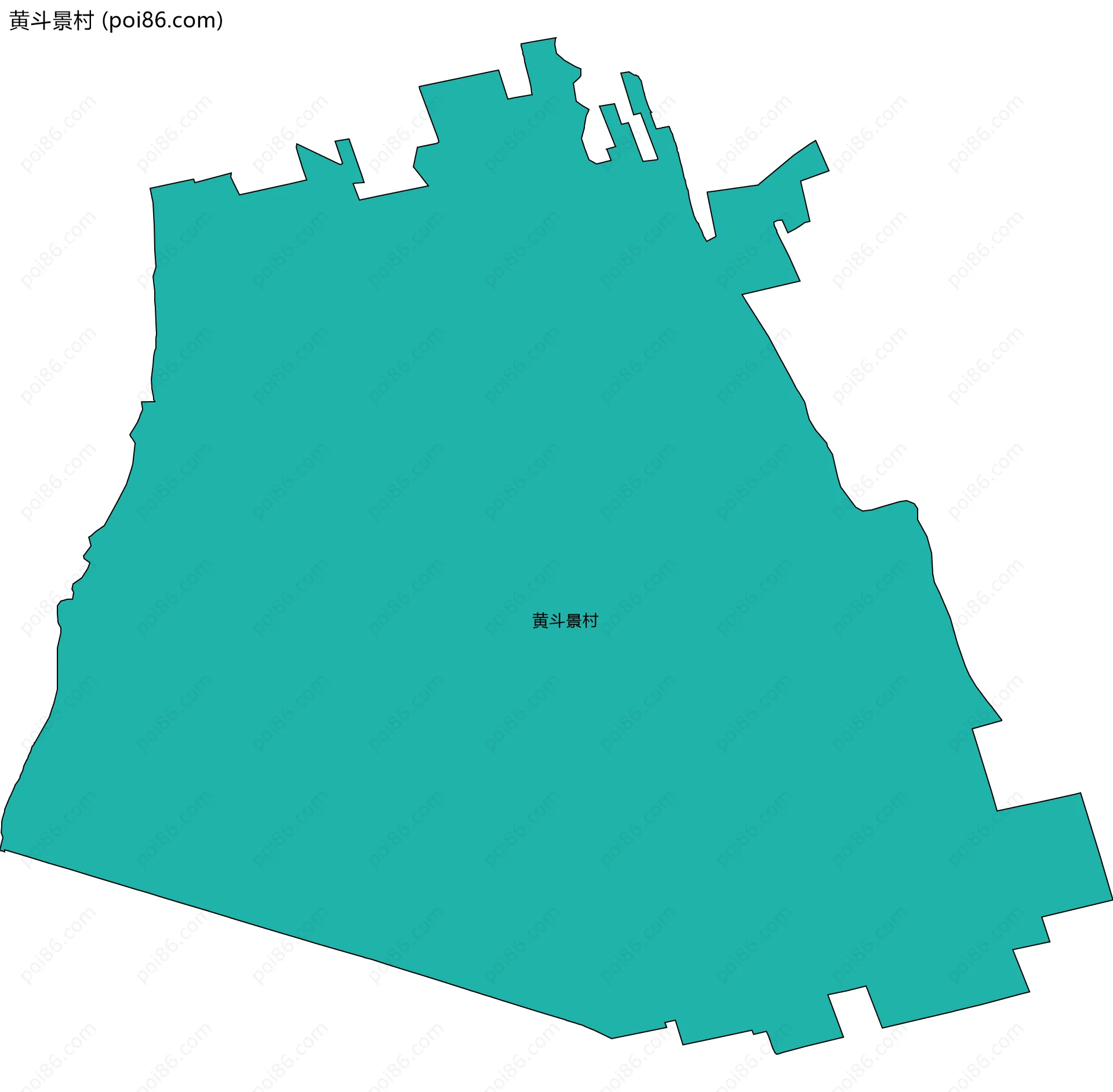 黄斗景村边界地图