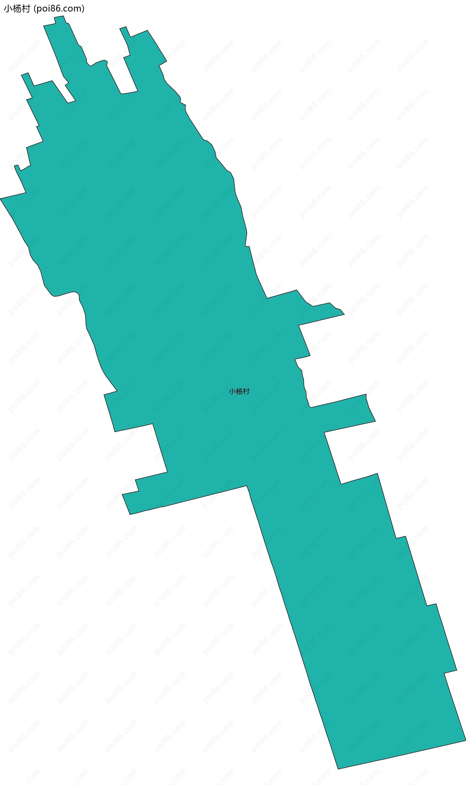 小杨村边界地图