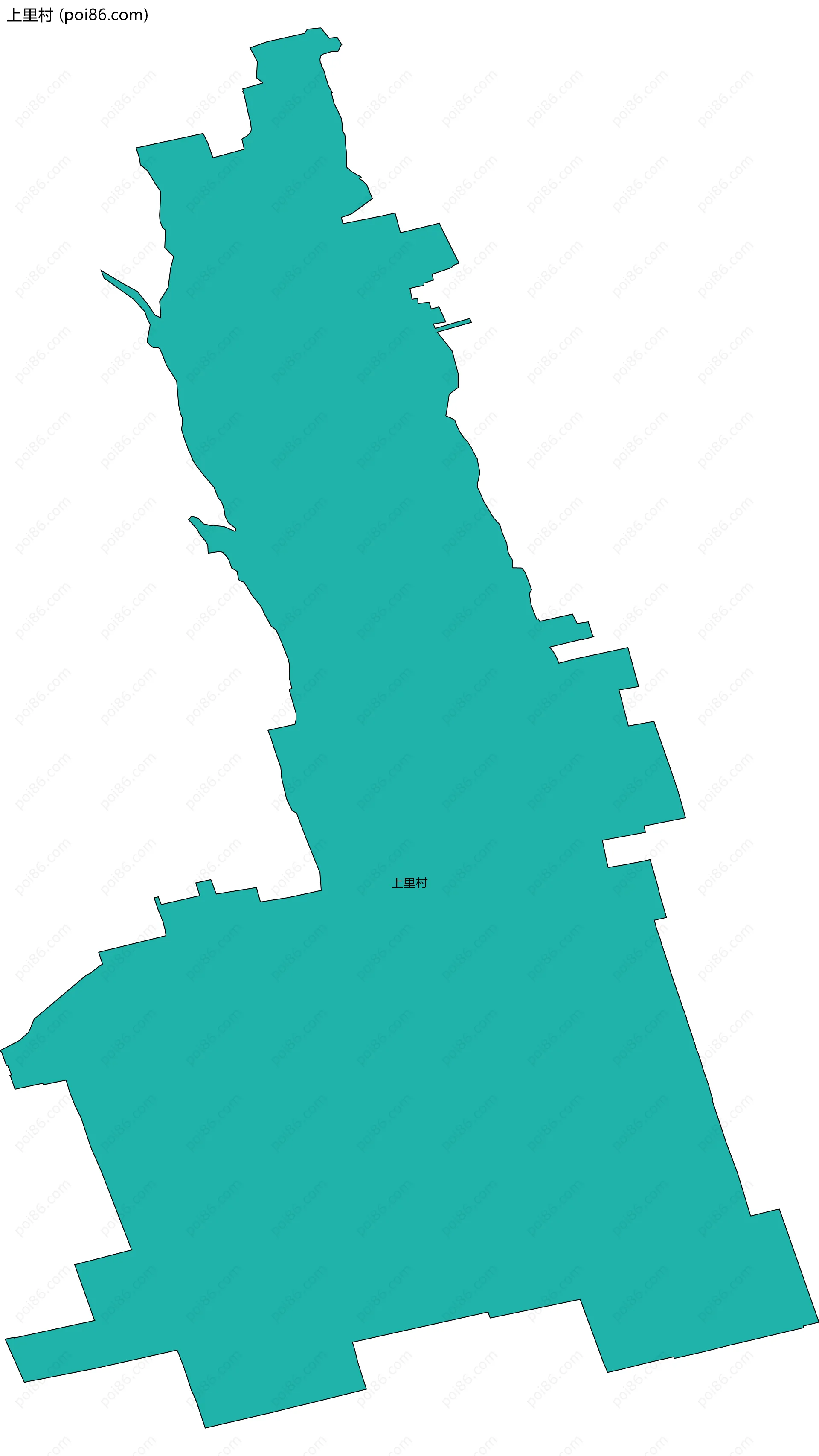 上里村边界地图