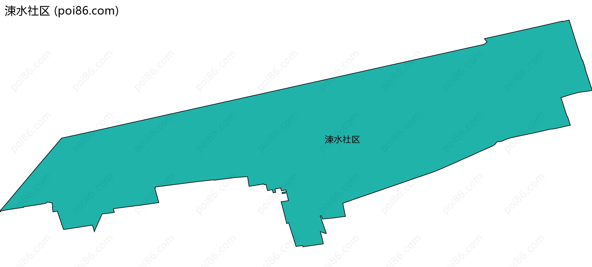 涑水社区边界地图