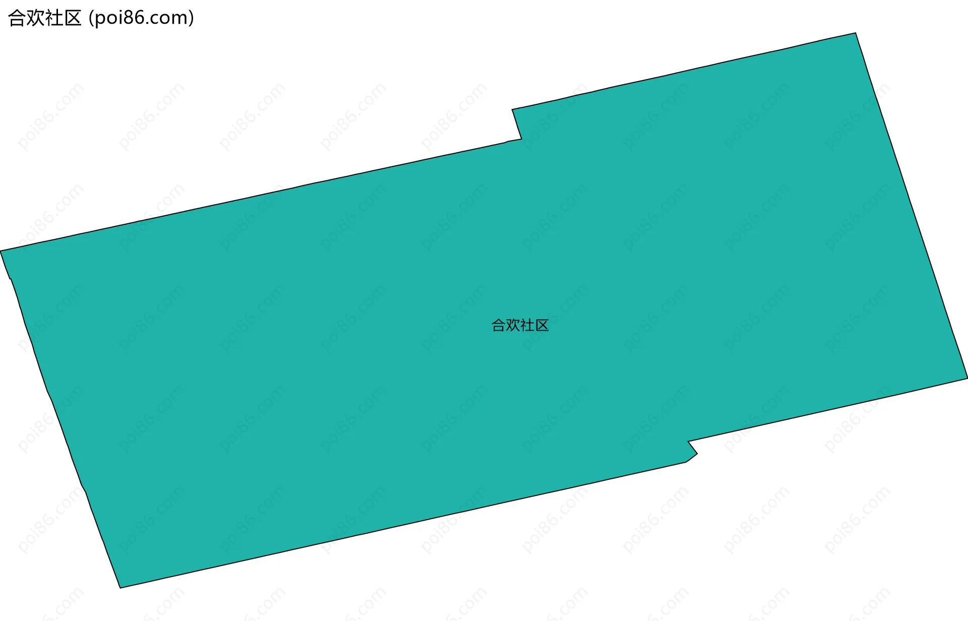 合欢社区边界地图