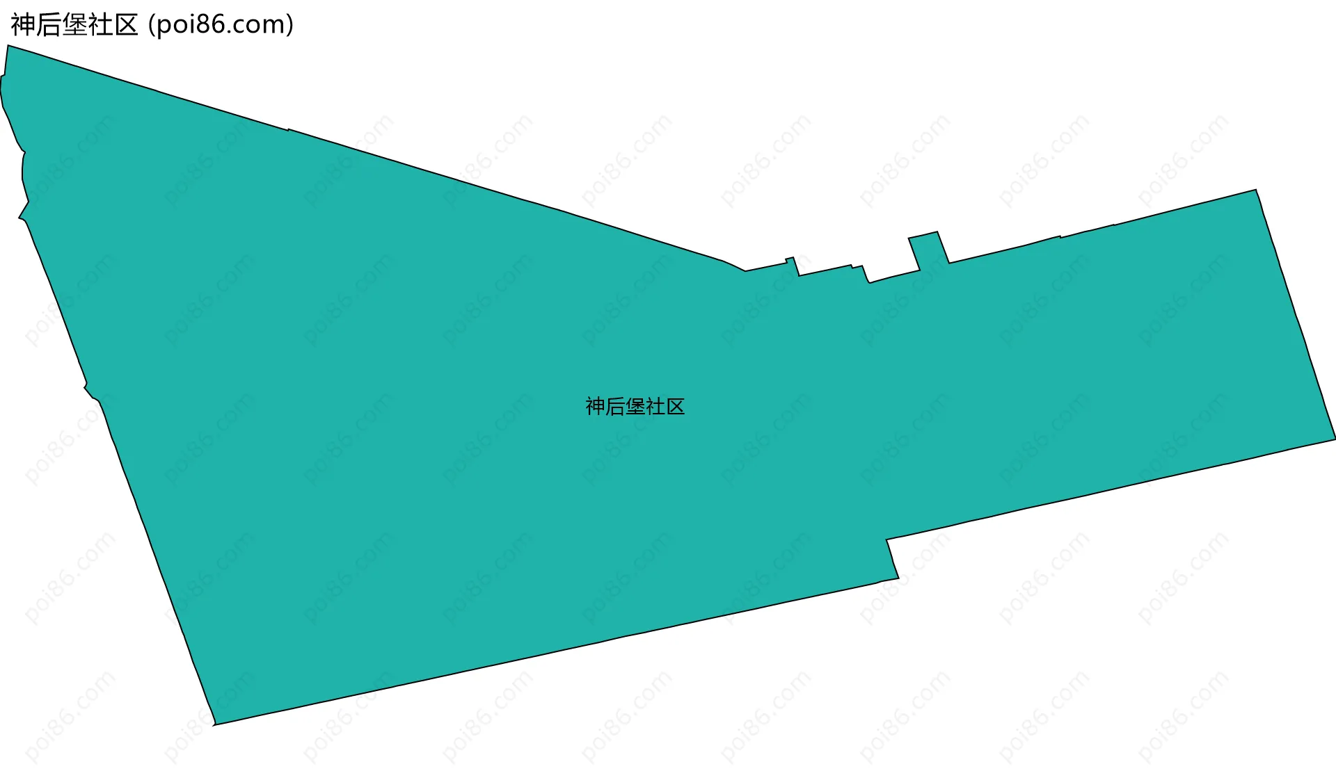 神后堡社区边界地图