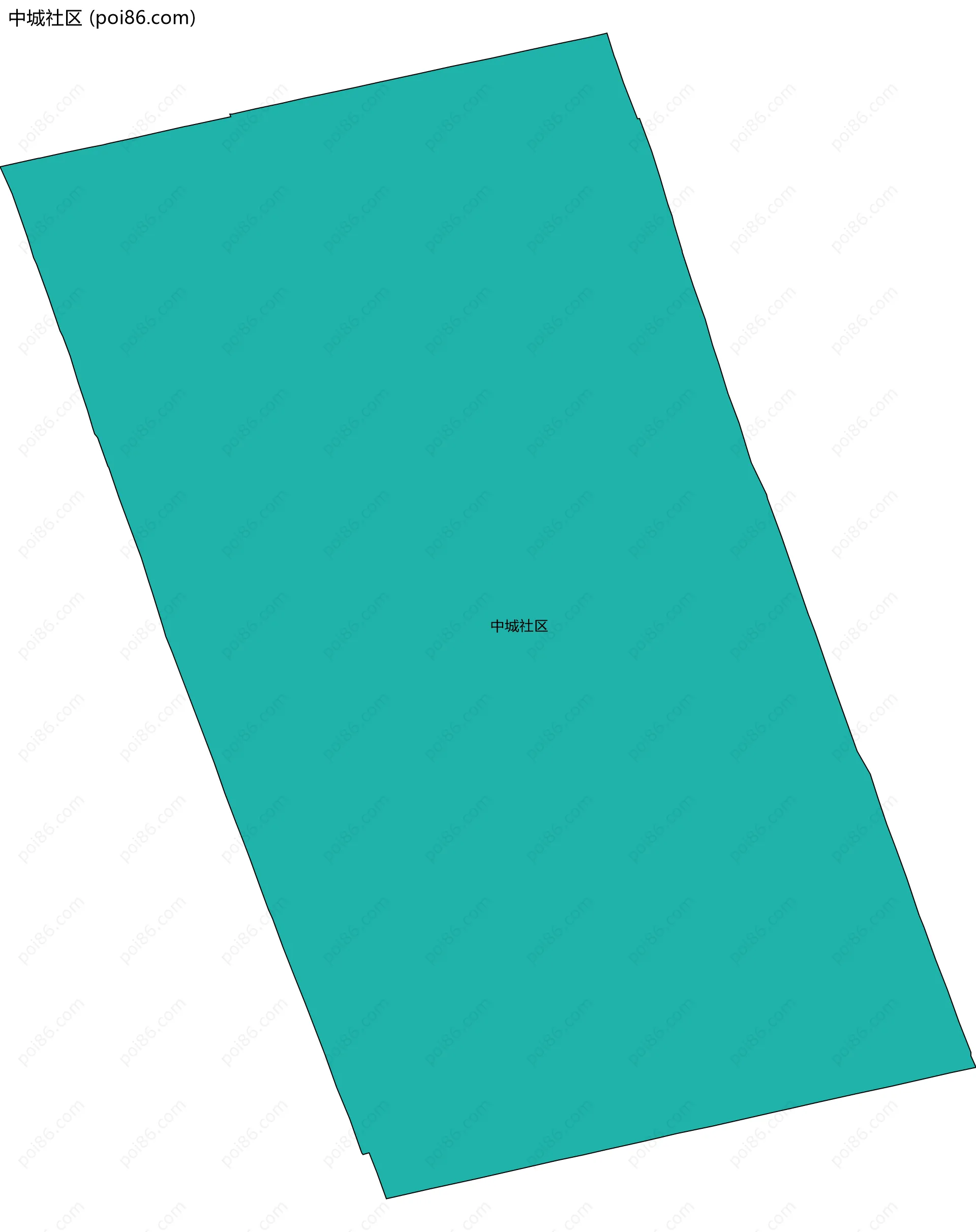 中城社区边界地图