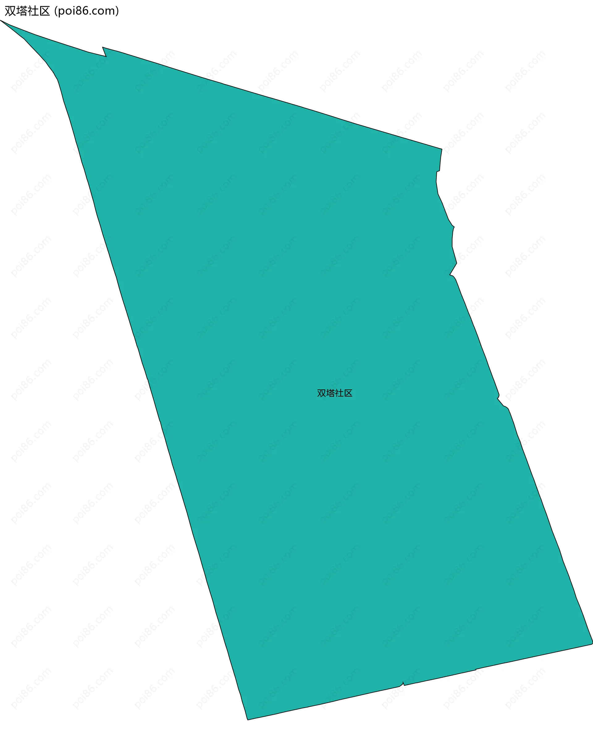 双塔社区边界地图