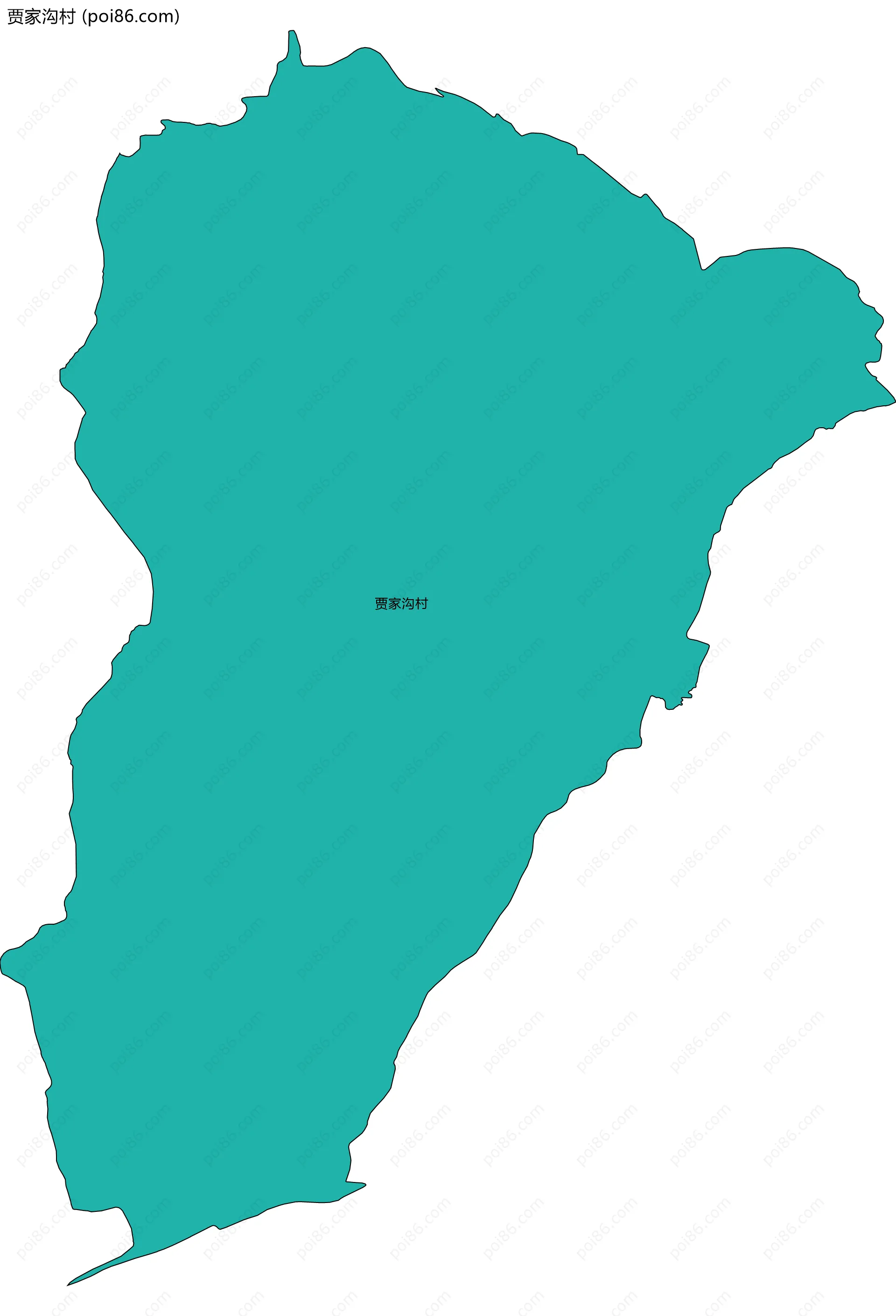 贾家沟村边界地图