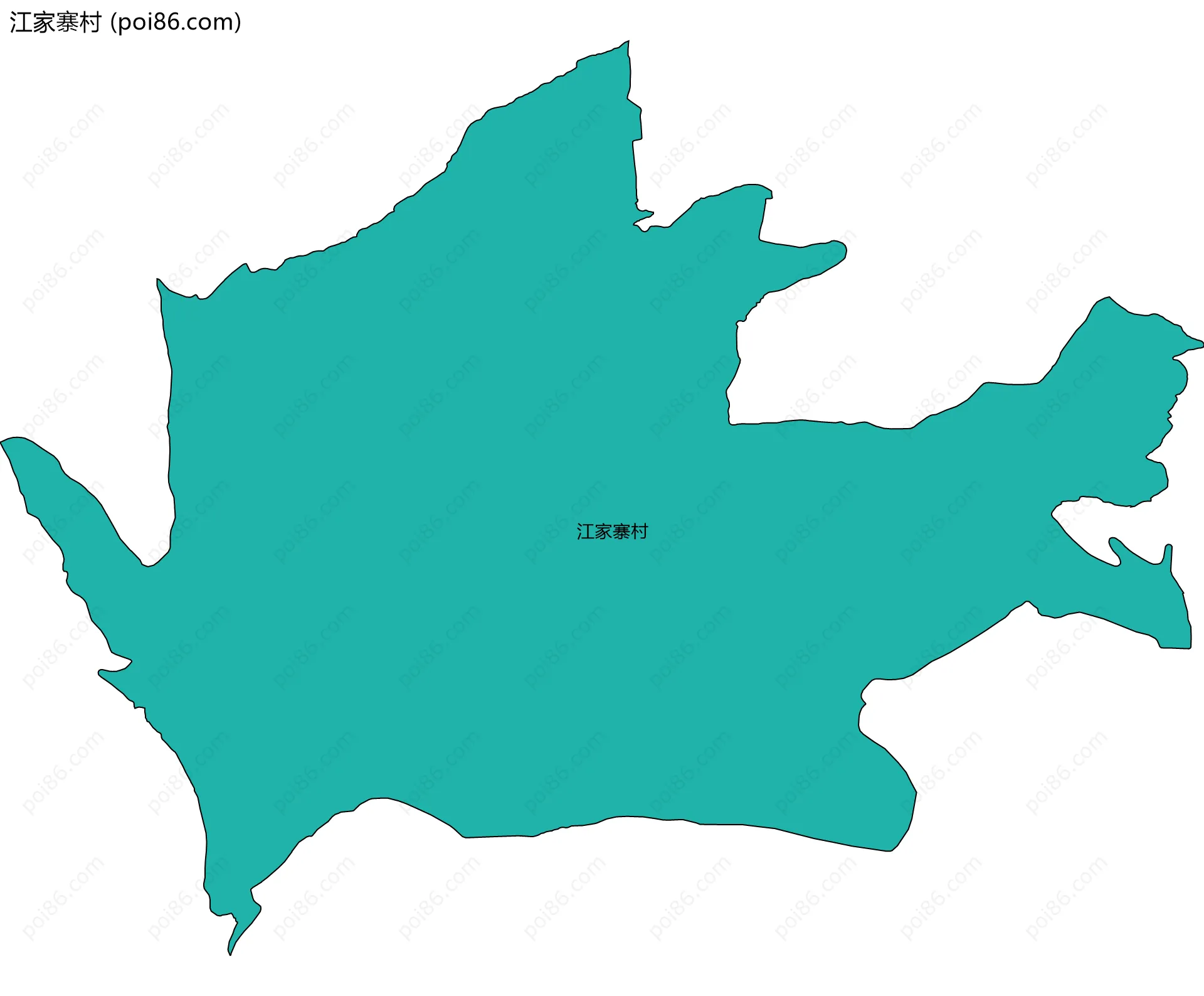 江家寨村边界地图