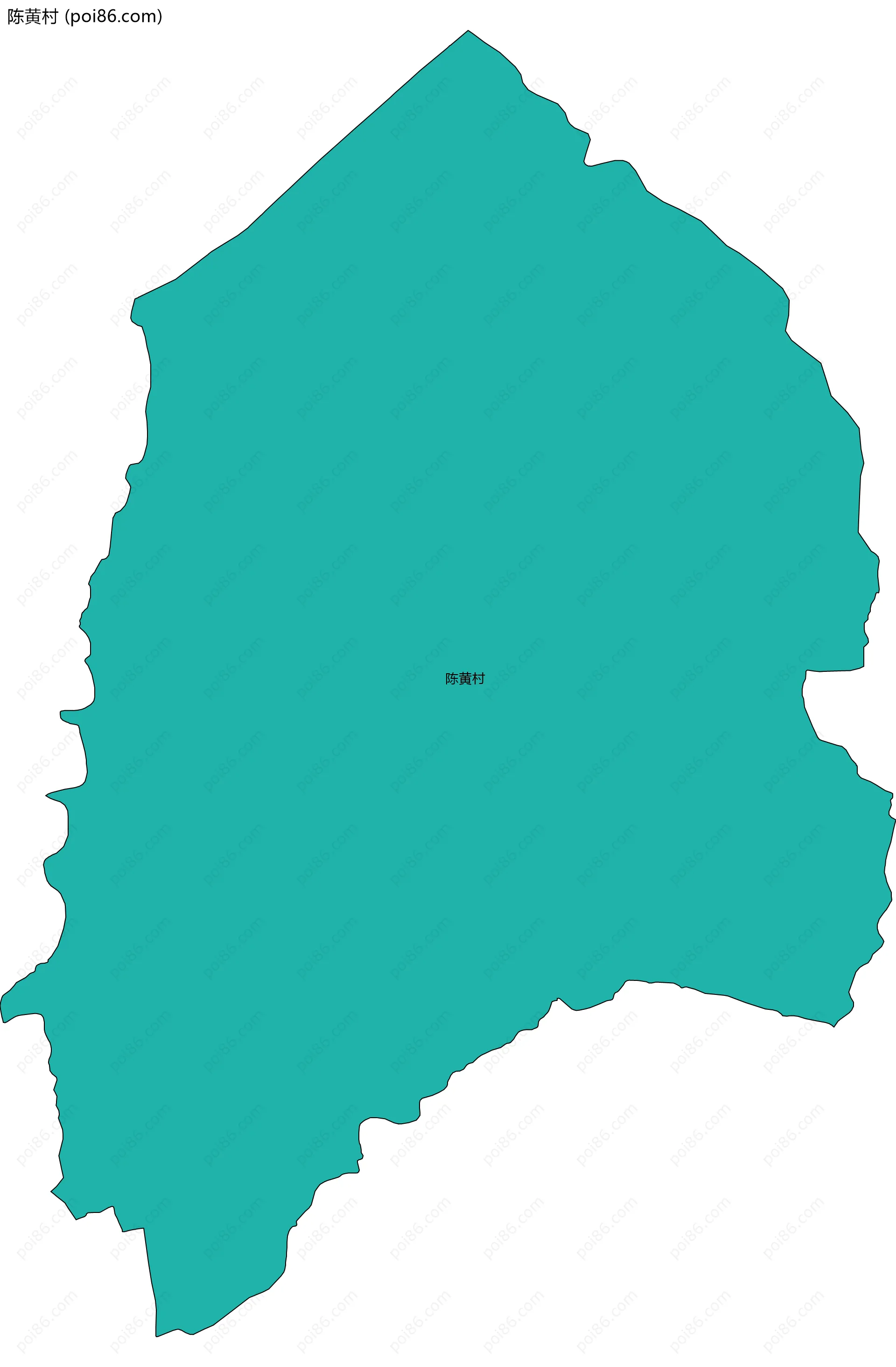 陈黄村边界地图