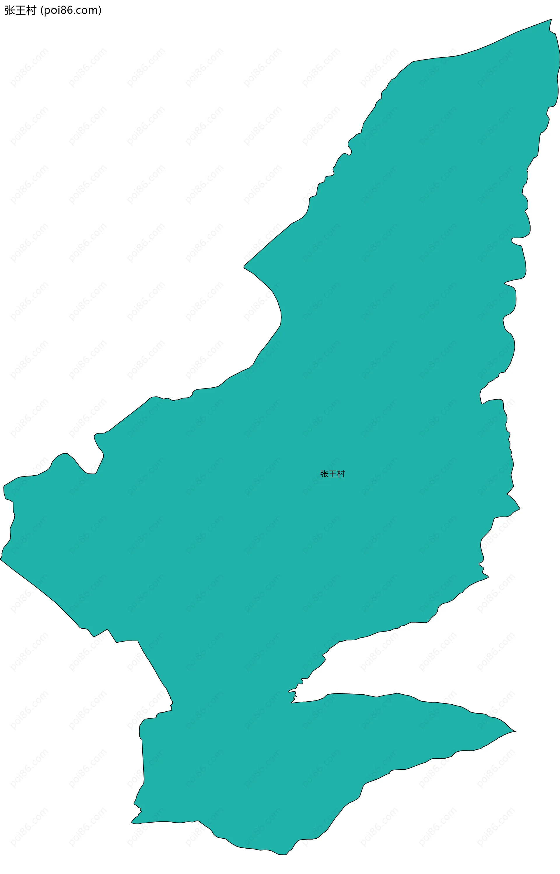 张王村边界地图