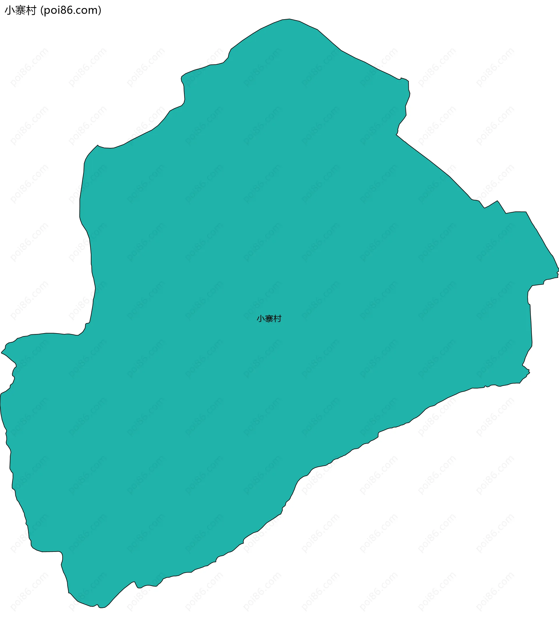 小寨村边界地图