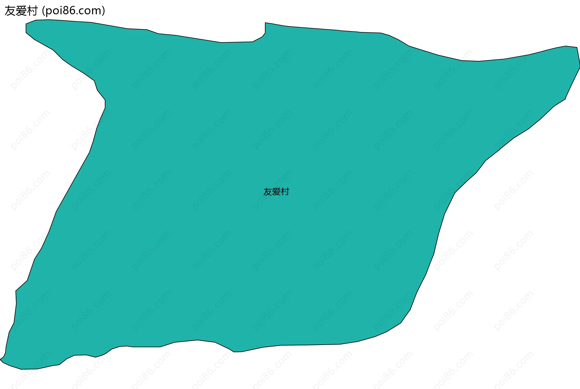 友爱村边界地图