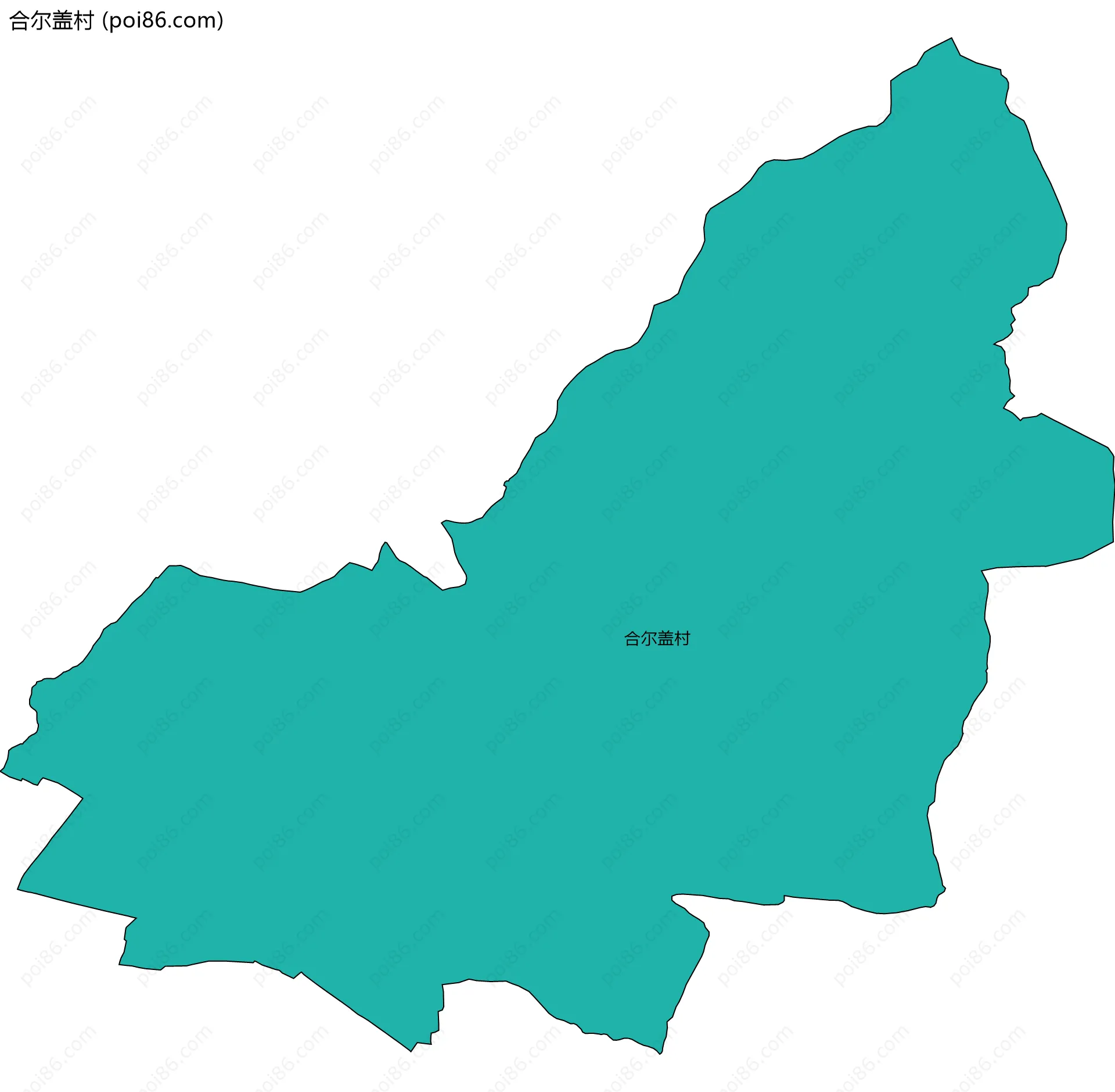 合尔盖村边界地图