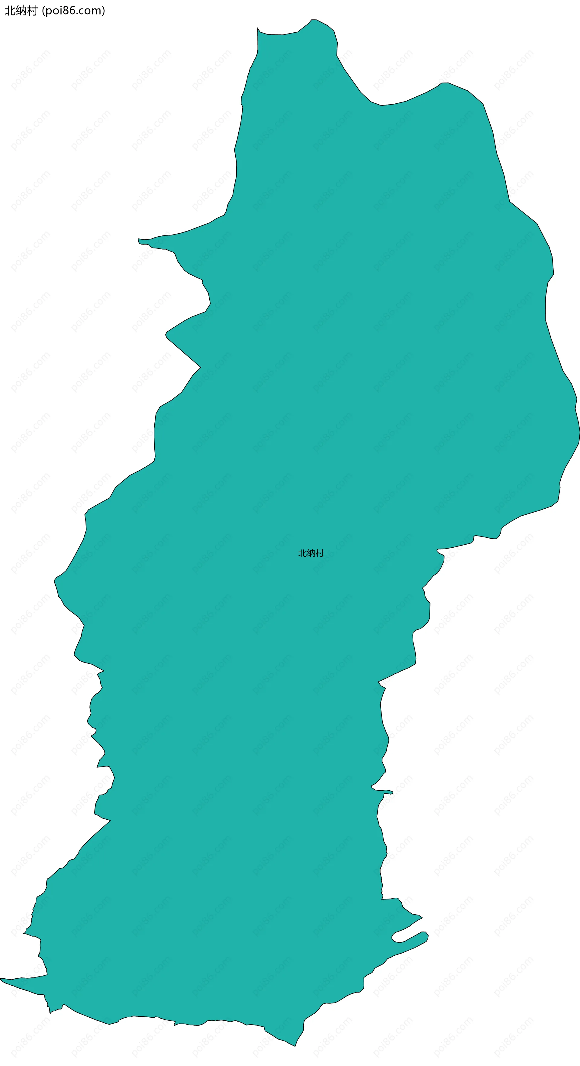 北纳村边界地图