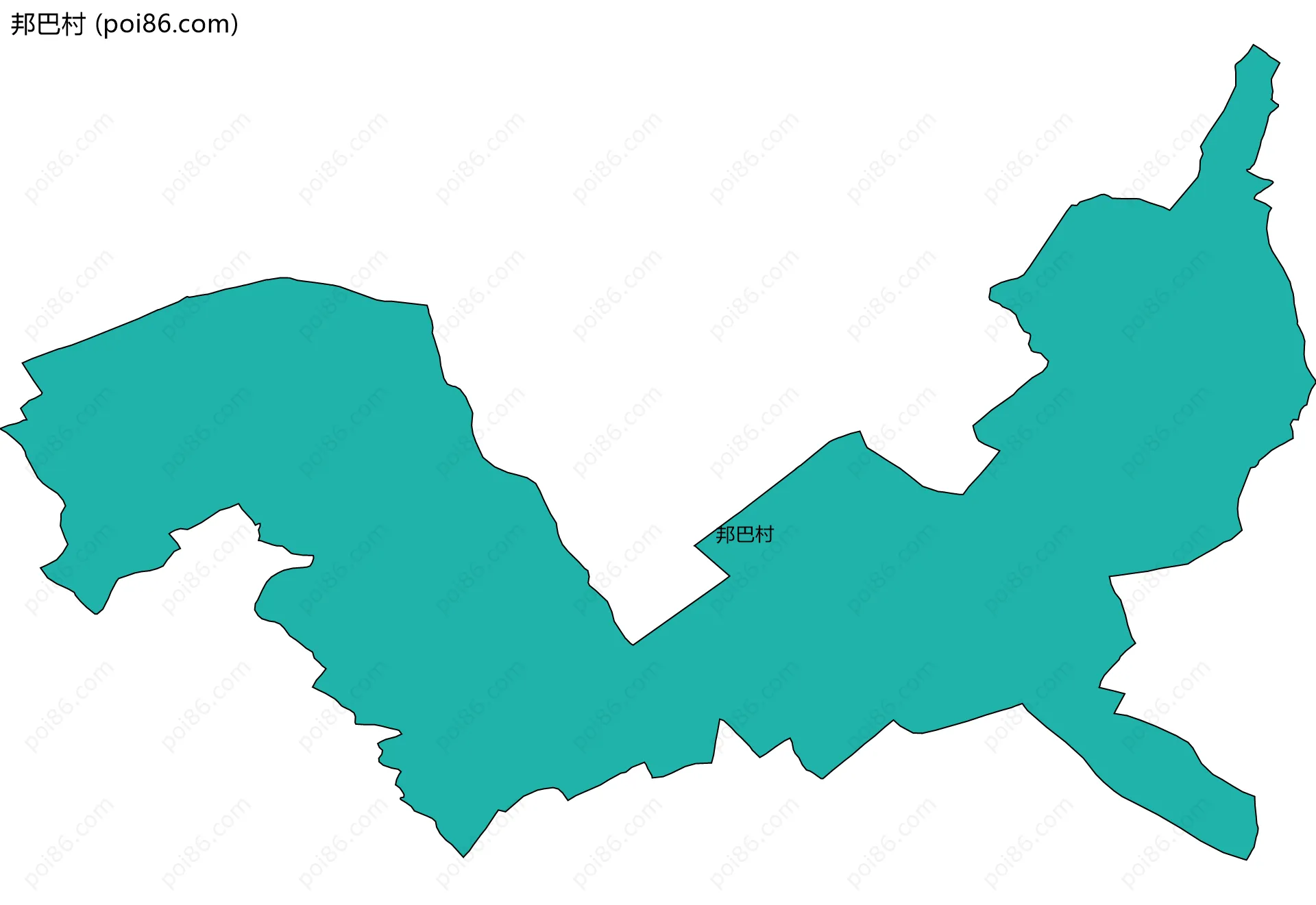 邦巴村边界地图