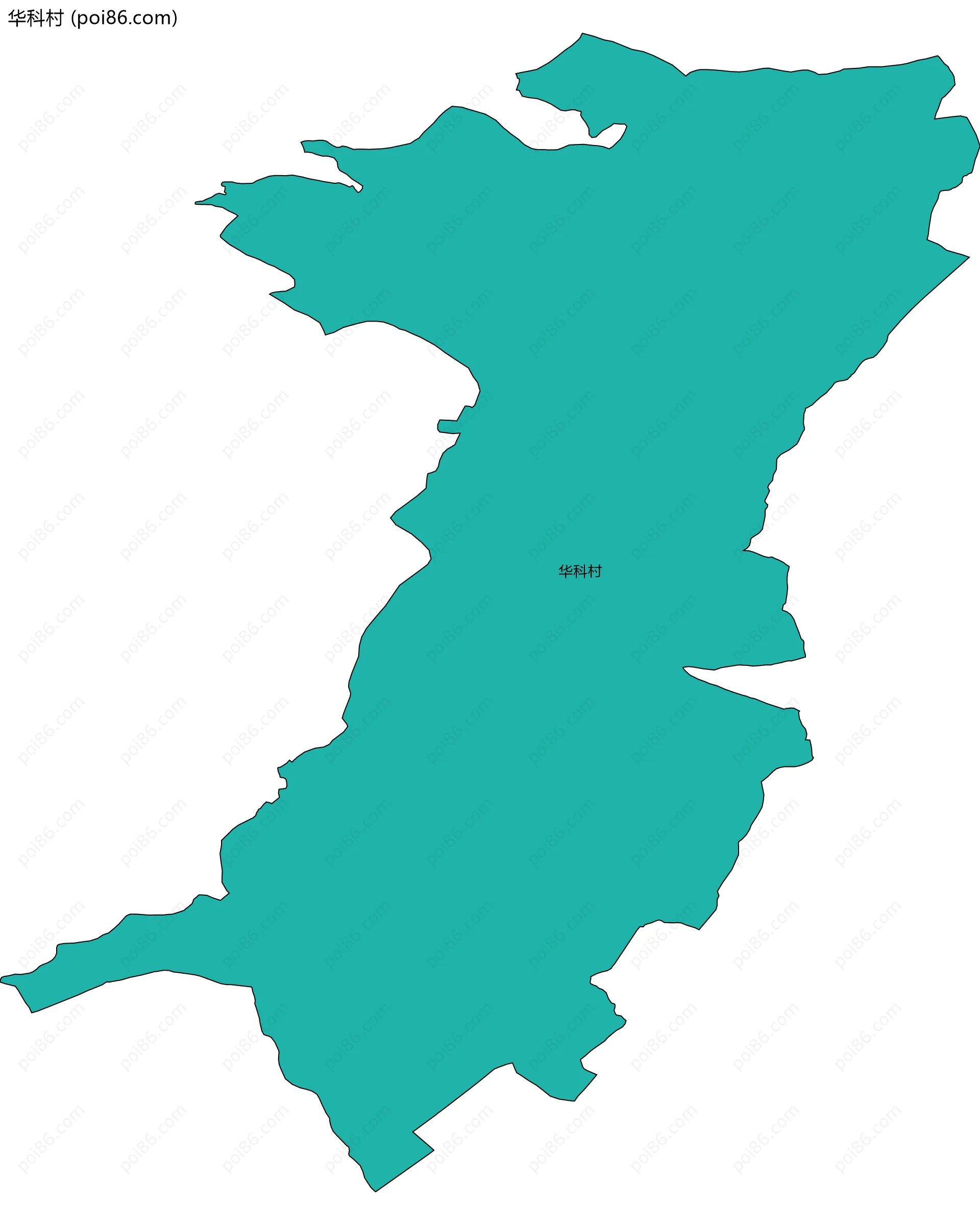 华科村边界地图