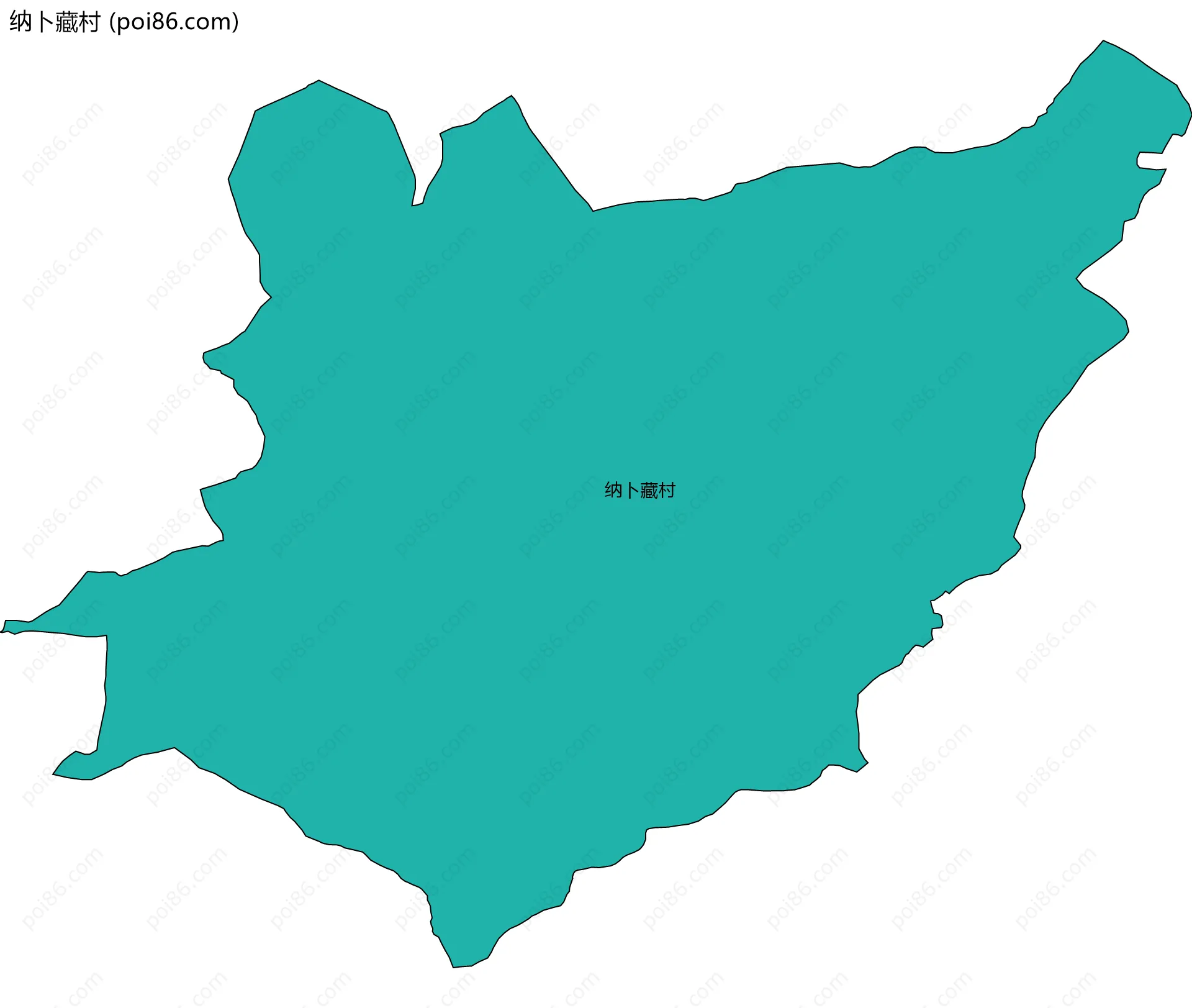 纳卜藏村边界地图