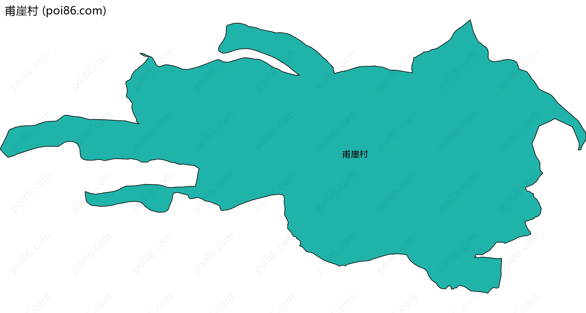 甫崖村边界地图