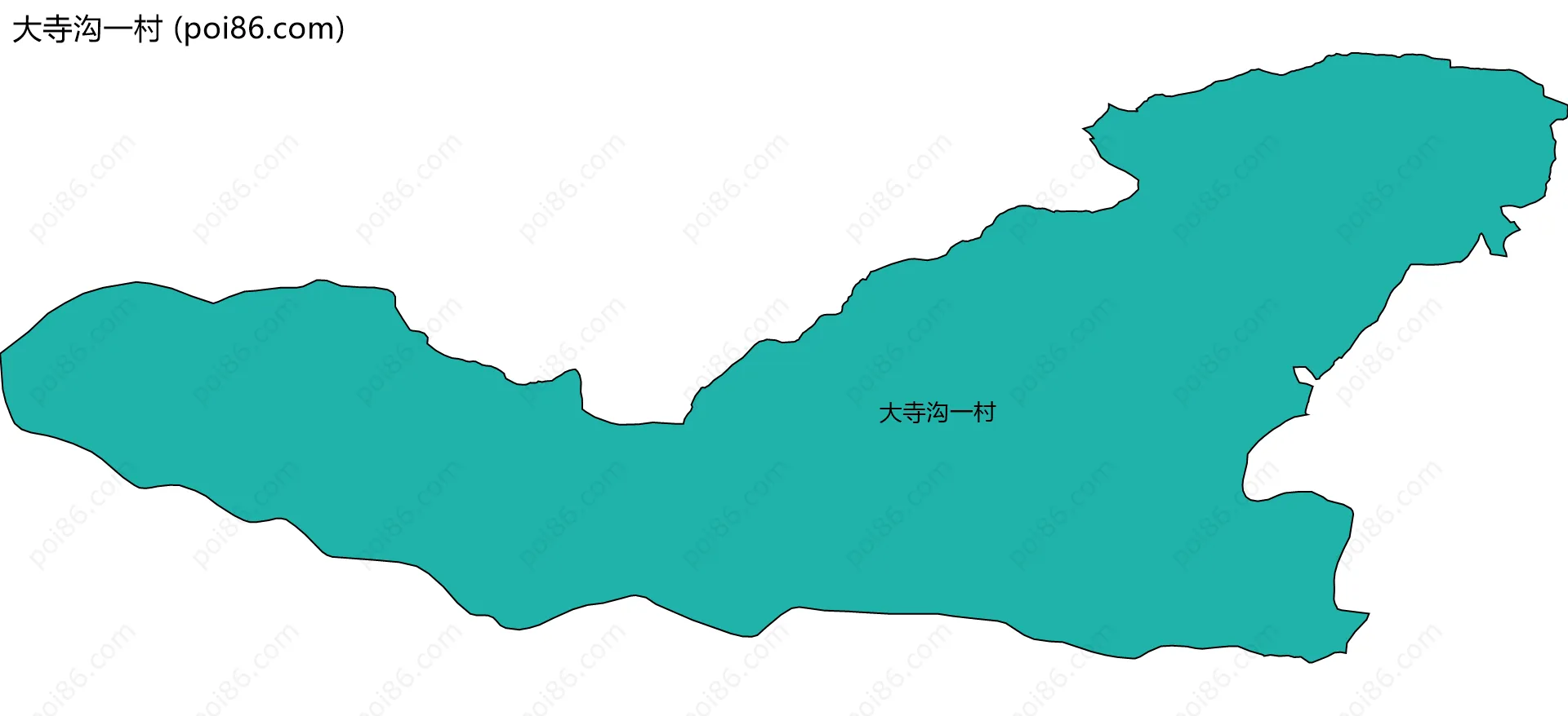 大寺沟一村边界地图