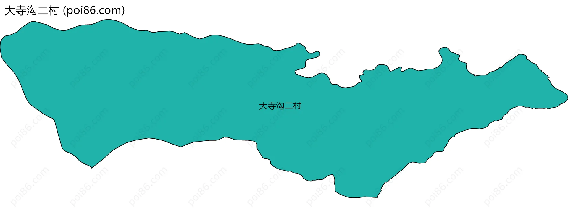 大寺沟二村边界地图