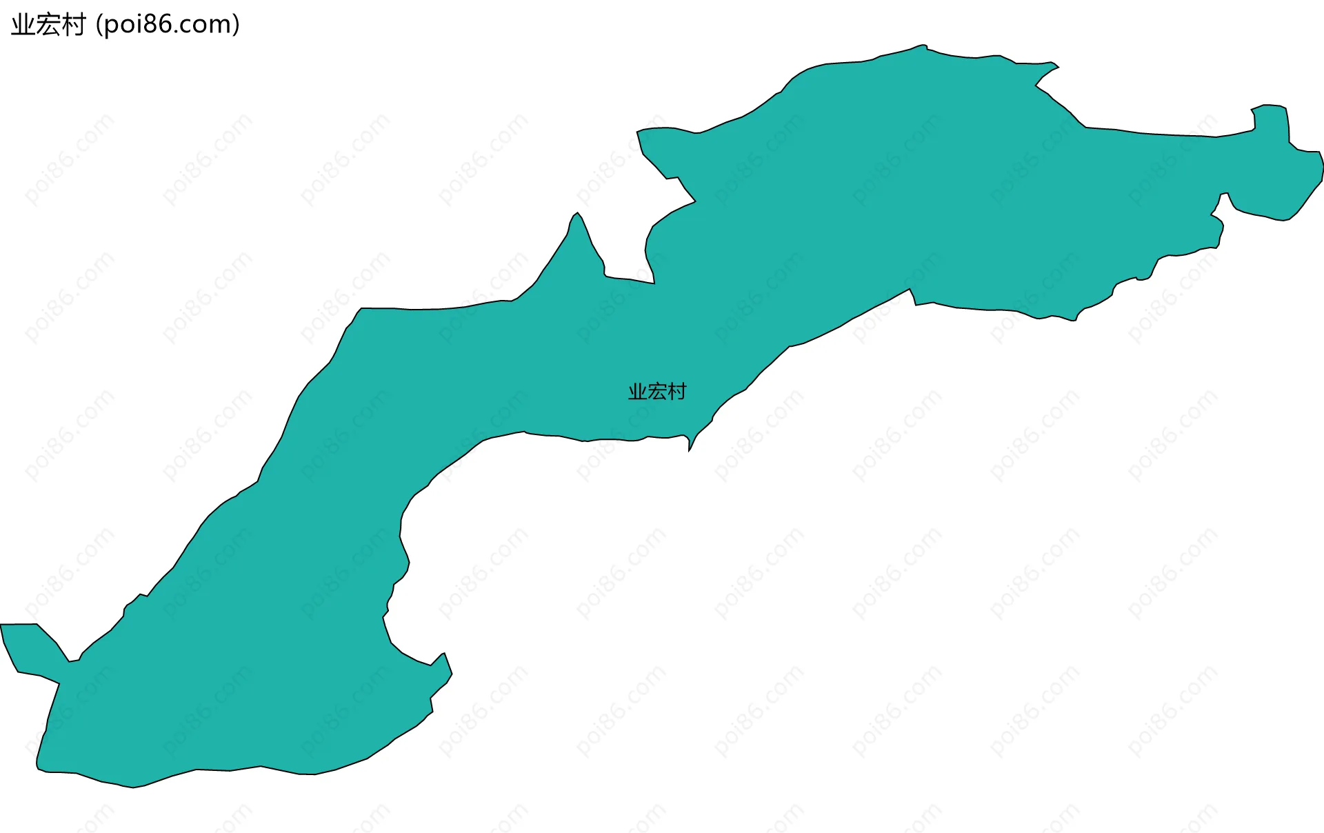 业宏村边界地图
