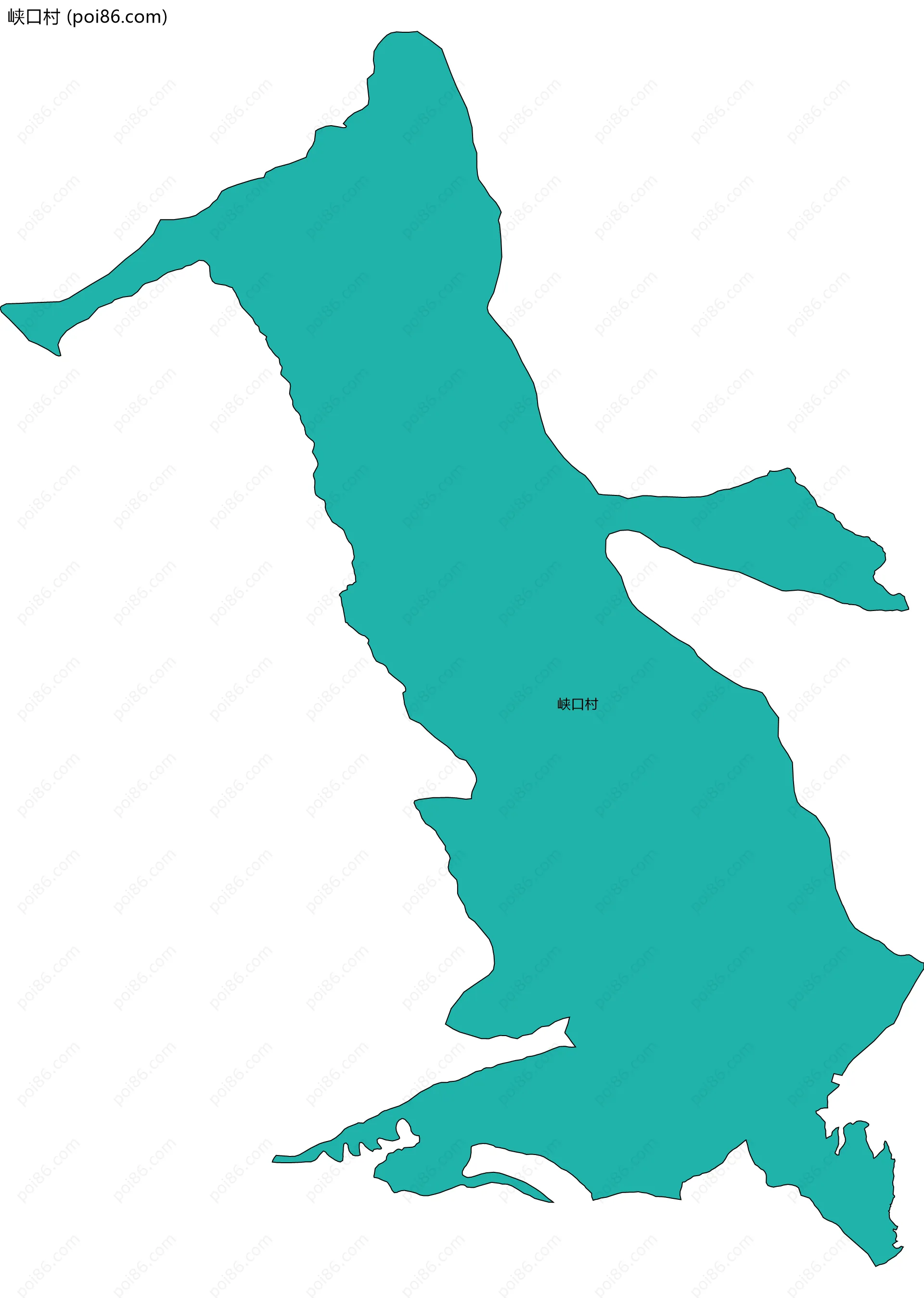 峡口村边界地图