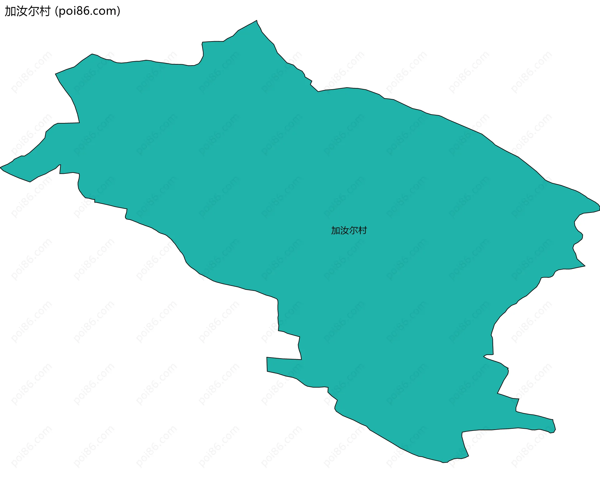 加汝尔村边界地图