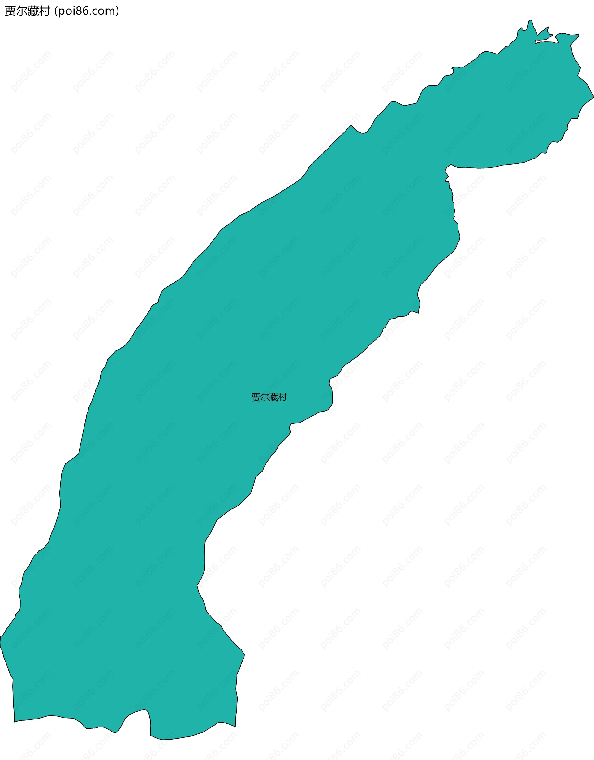 贾尔藏村边界地图