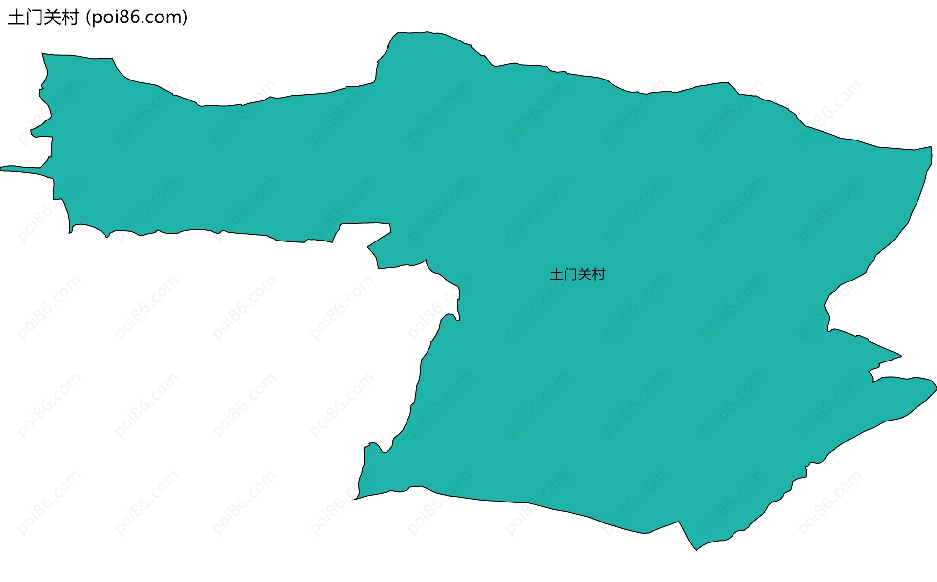土门关村边界地图