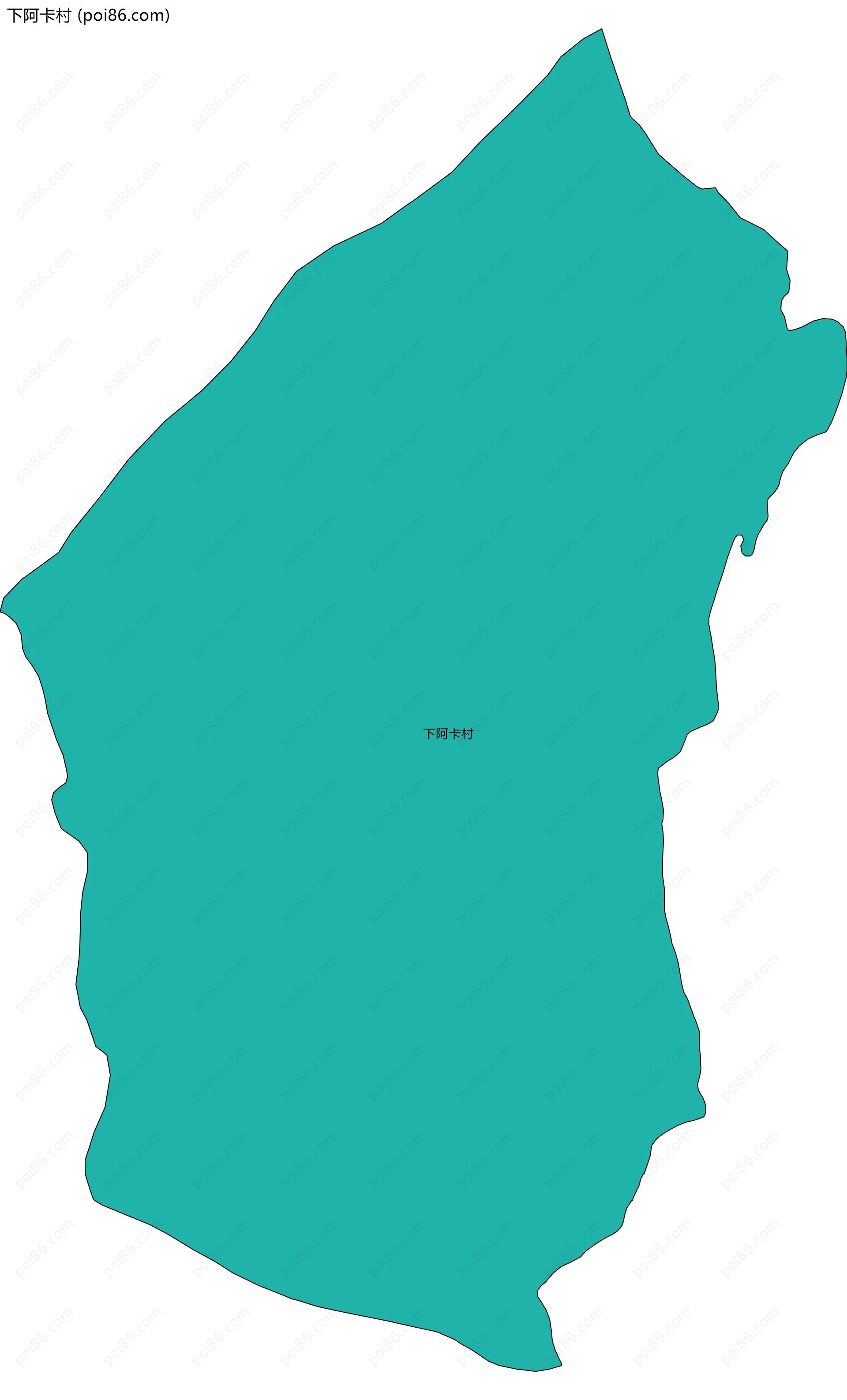 下阿卡村边界地图