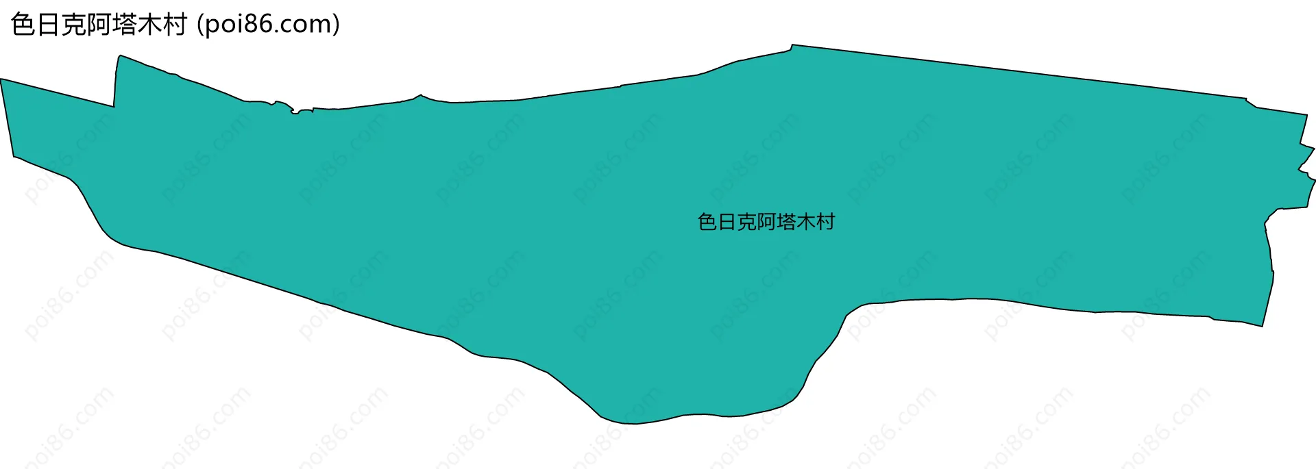 色日克阿塔木村边界地图