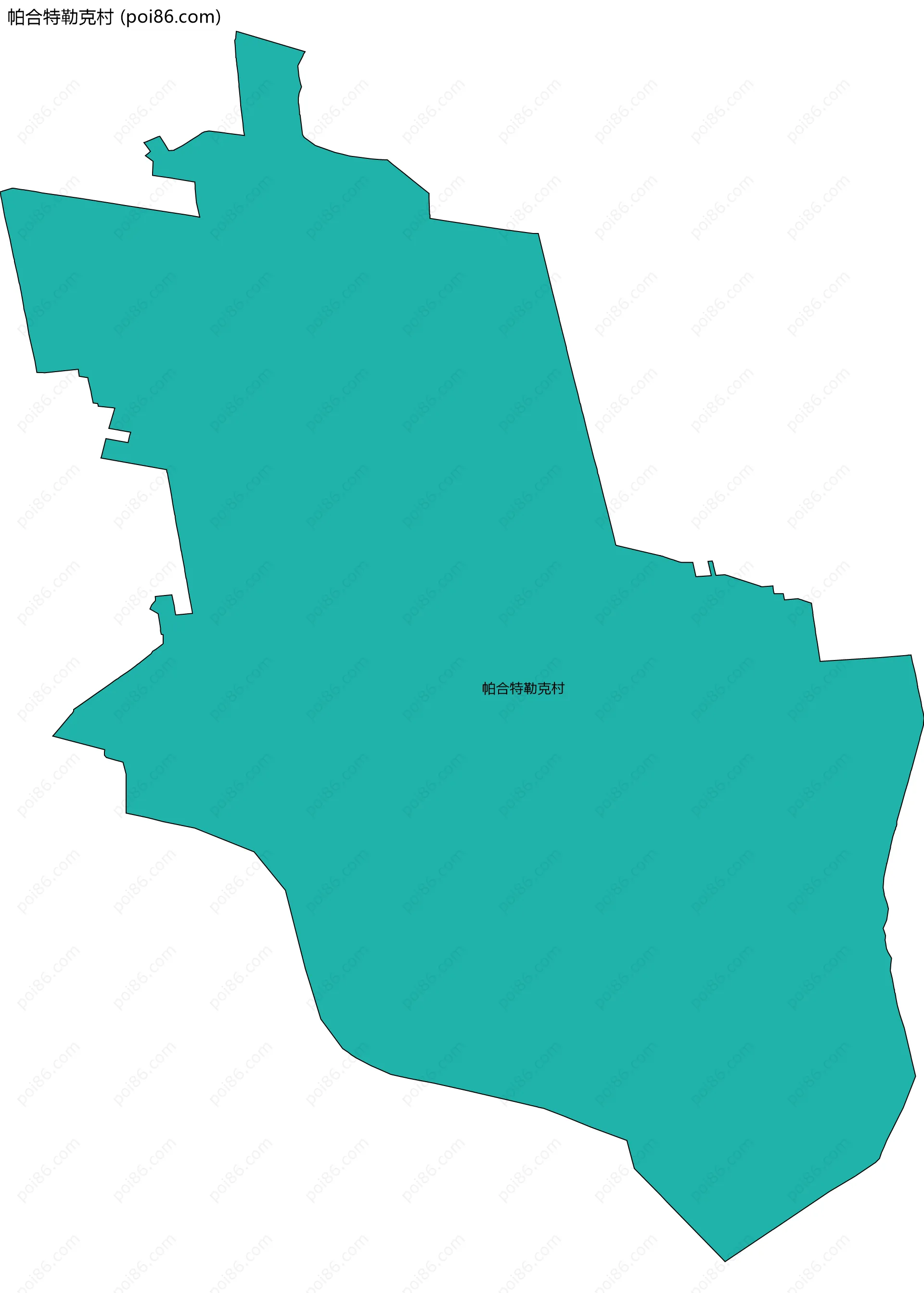 帕合特勒克村边界地图