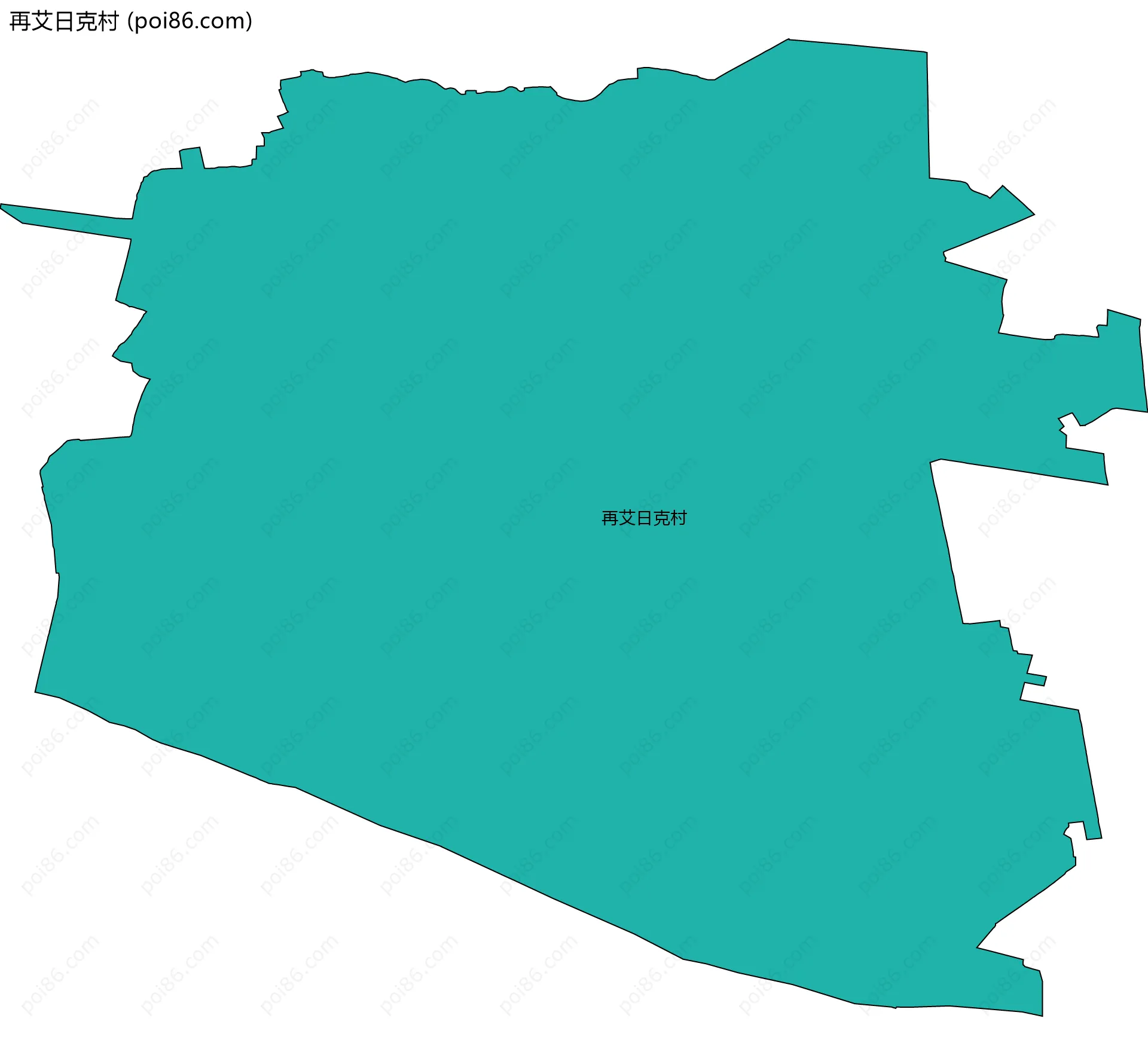 再艾日克村边界地图