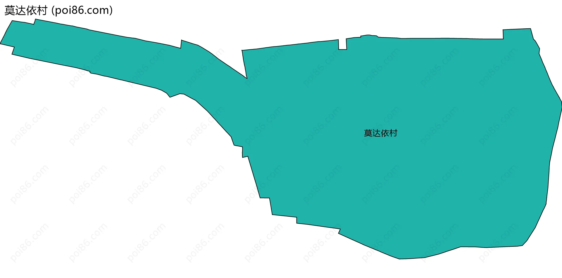 莫达依村边界地图