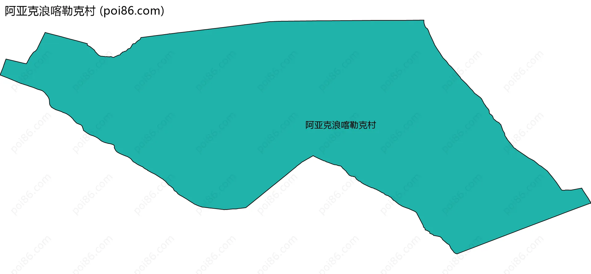 阿亚克浪喀勒克村边界地图