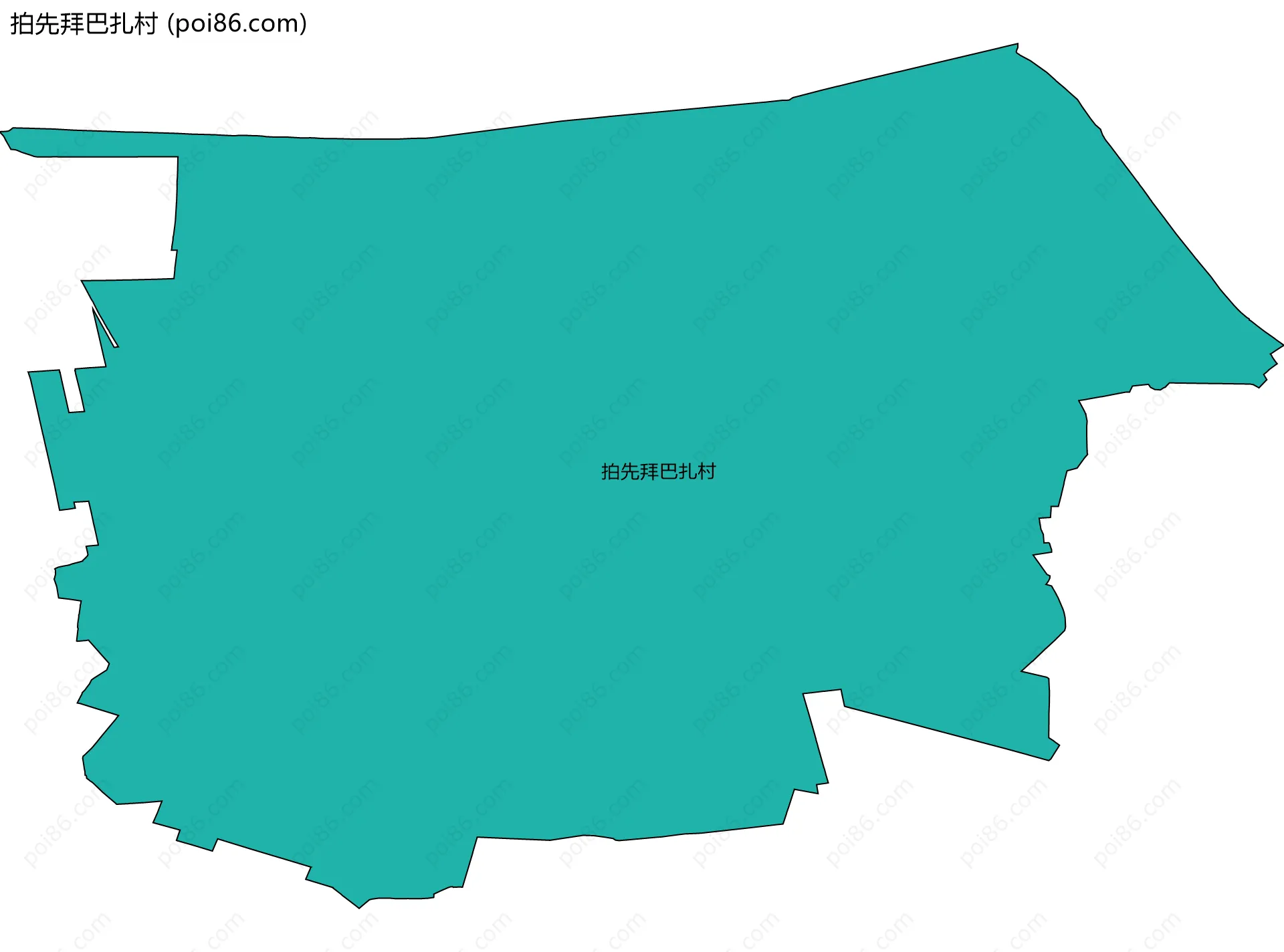 拍先拜巴扎村边界地图