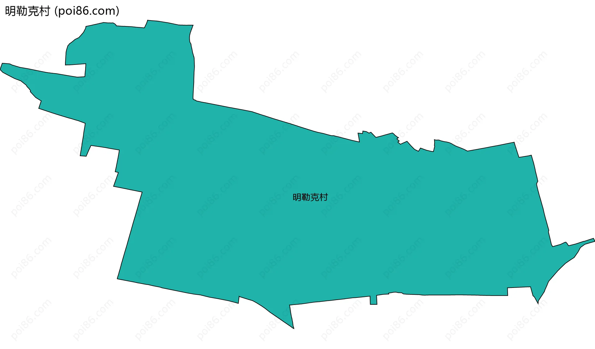 明勒克村边界地图