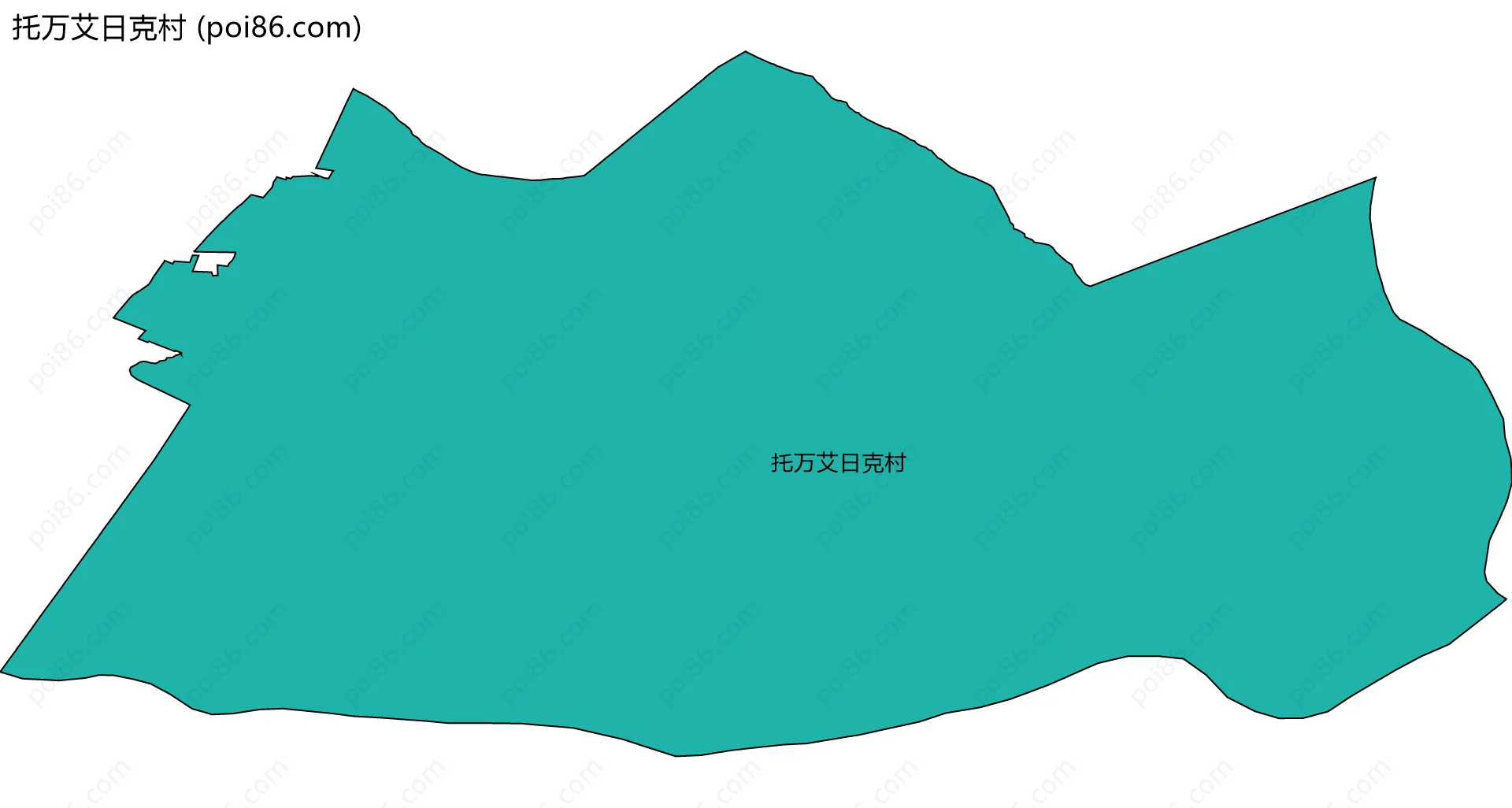 托万艾日克村边界地图