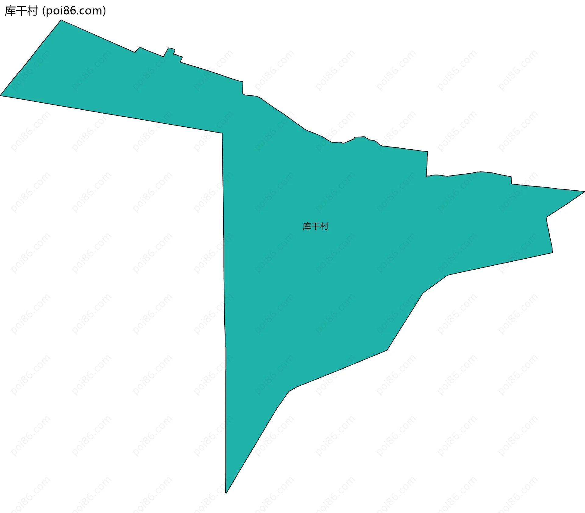 库干村边界地图