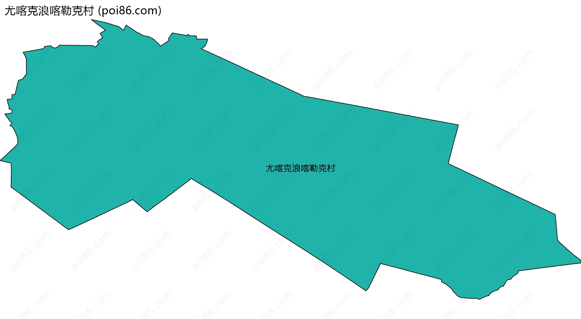 尤喀克浪喀勒克村边界地图